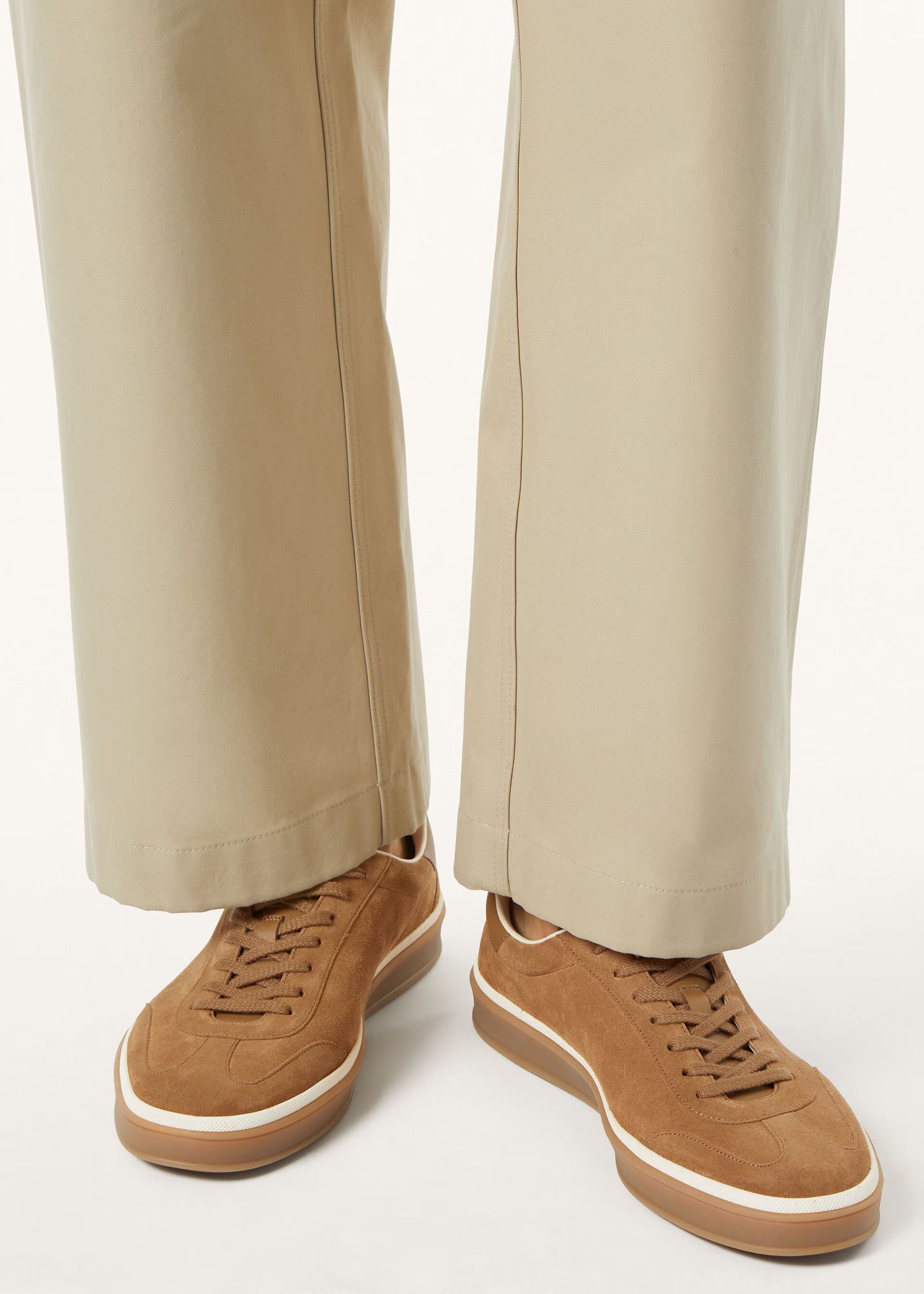 Loro Piana os11x0226 FSM0106 Tennis Walk Low-Top Sneakers in Light Sand Size US 8 / EU 41 - 6 Thumbnail