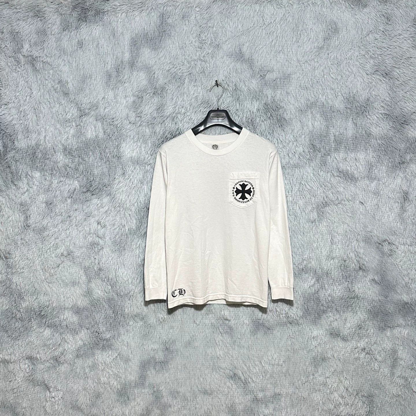 Chrome Hearts Chrome Hearts White Long Sleeve Tee Size US S / EU 44-46 / 1 - 1 Thumbnail