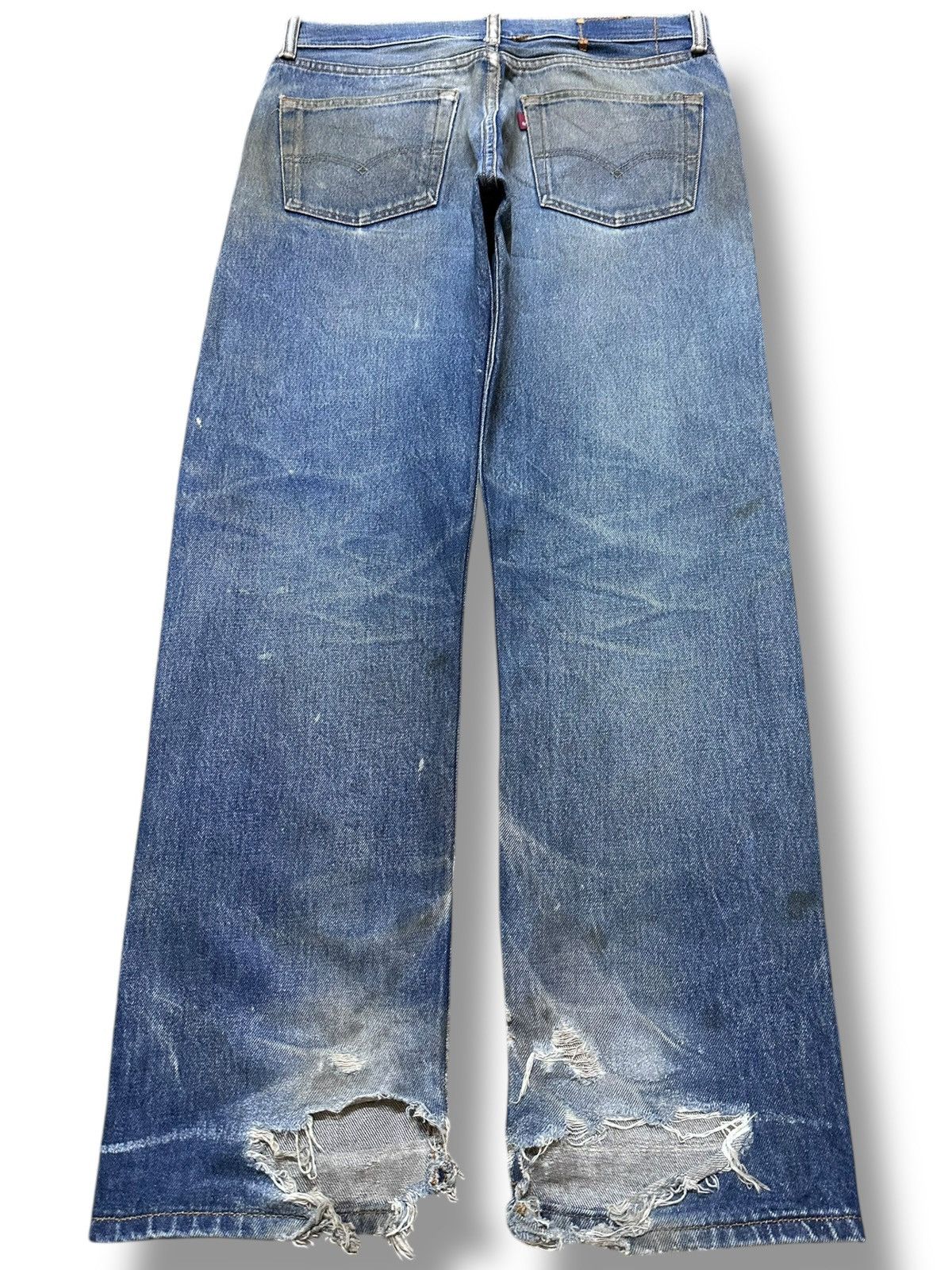 Levi's Vintage Clothing Vintage Levi’s 501 Mudwash Distressed Denim Size US 31 - 6 Thumbnail