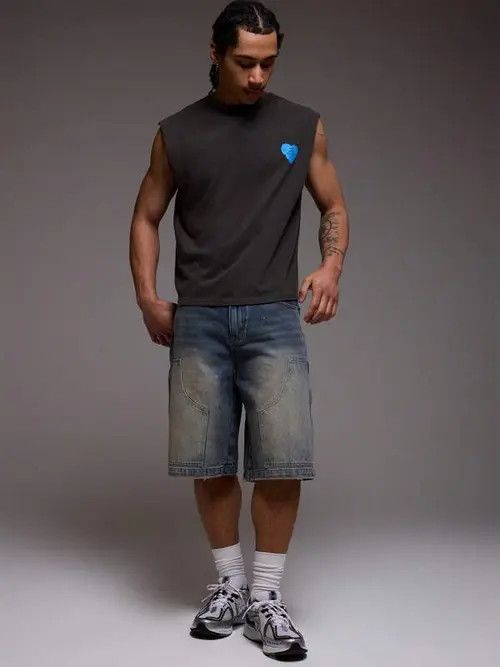 Jean Honoka x Saki Vintage Retro 90s jeans jorts shorts Size US 32 / EU 48 - 7 Thumbnail