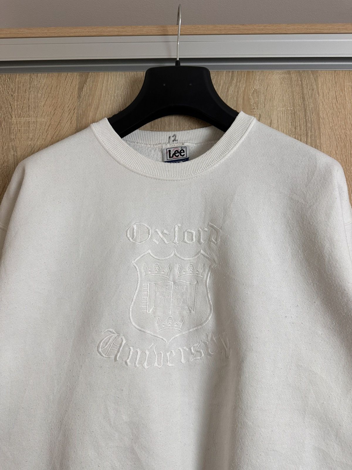 Lee 🔥 Oxford University 90s Lee Vintage Sweatshirt Pullover Logo Size US M / EU 48-50 / 2 - 2 Thumbnail
