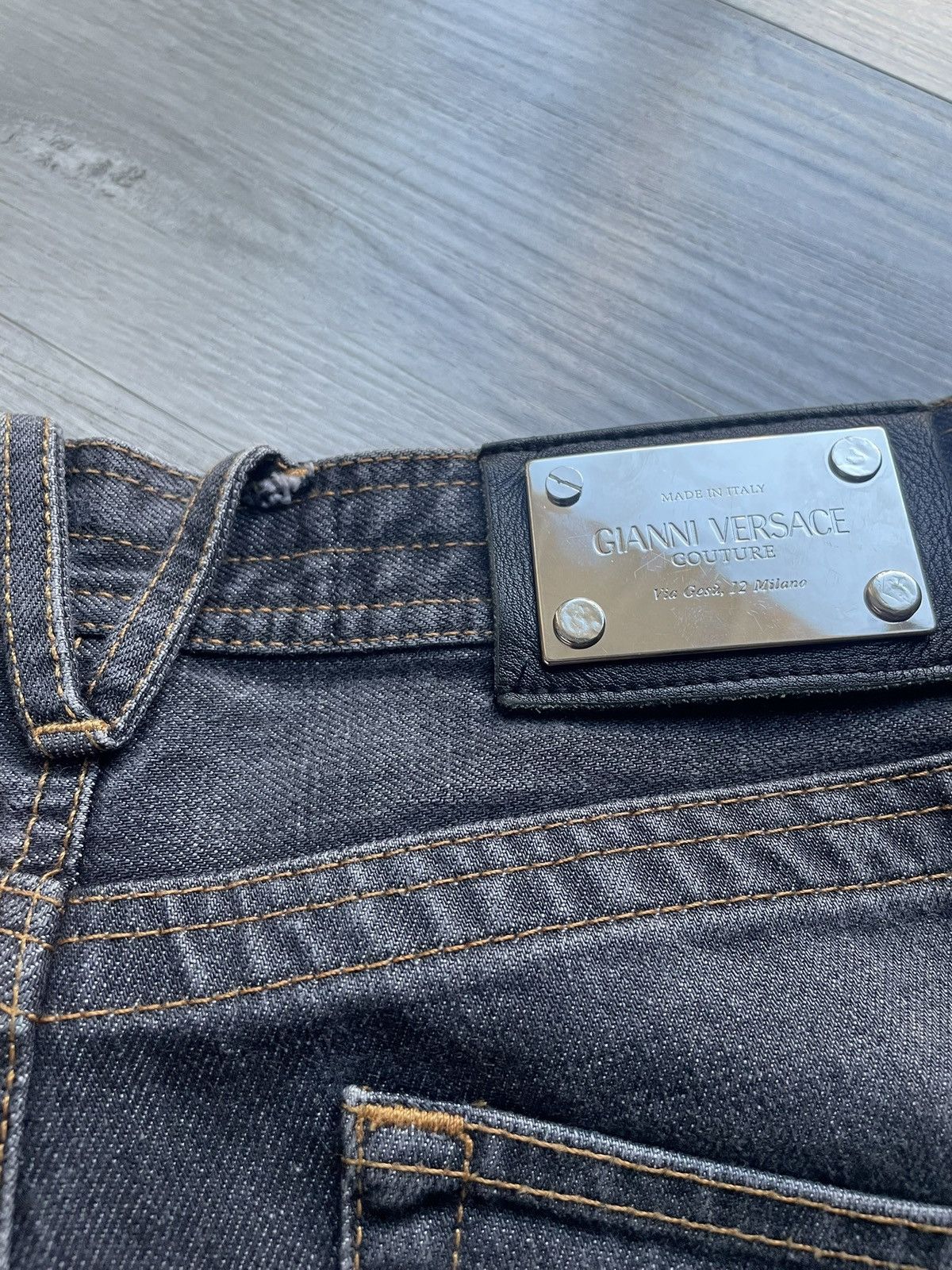 Versace Gianni Versace Couture Straight Denim Jeans Size US 30 / EU 46 - 3 Thumbnail