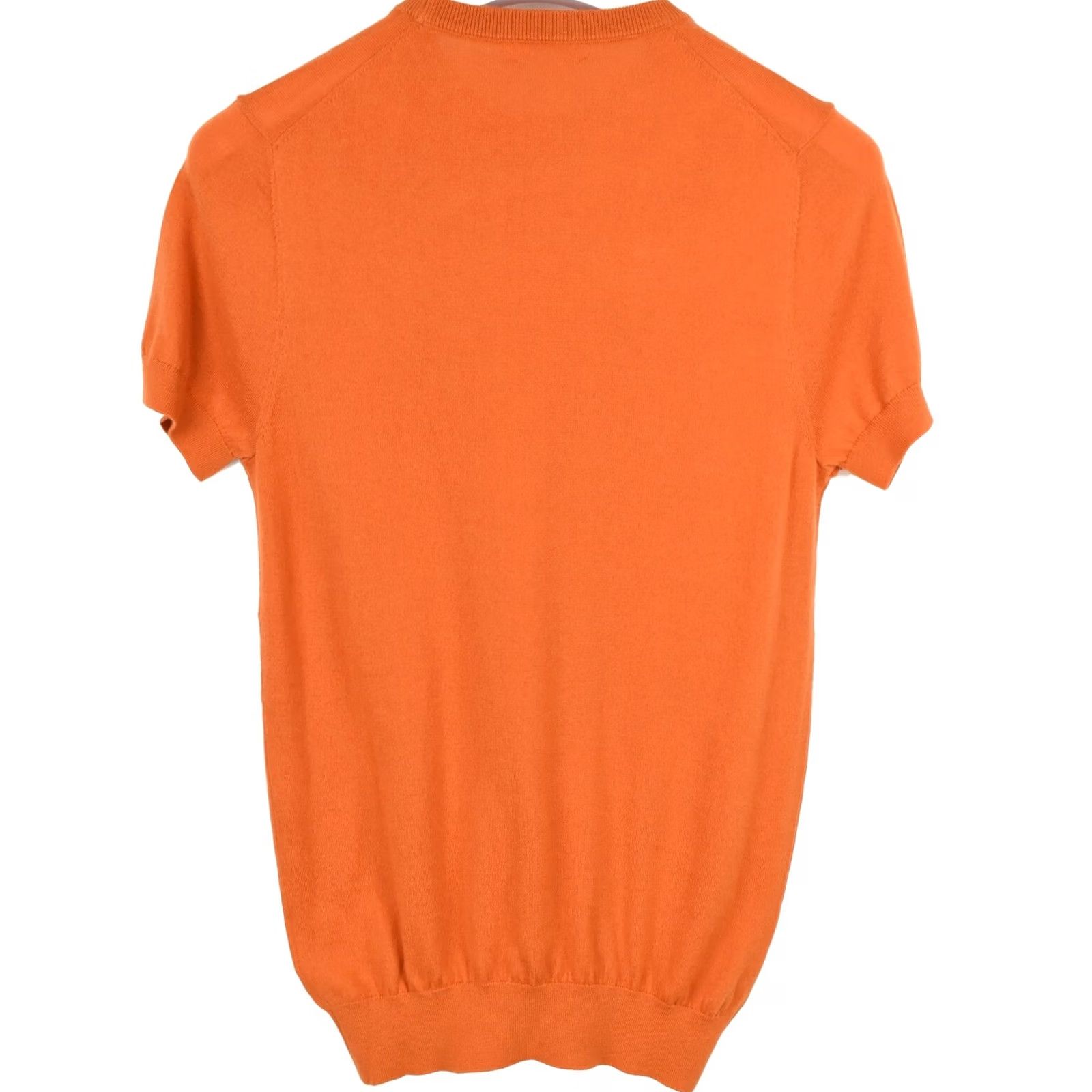 Suitsupply Suitsupply Olympics T-Shirt Women's XS Knitted Merino Wool Stretchy Busting Orange Logo Short Sleeve Round Neck Casual Everyday Mens, Womens, or Girls Size XS / US 0-2 / IT 36-38 - 2 Thumbnail