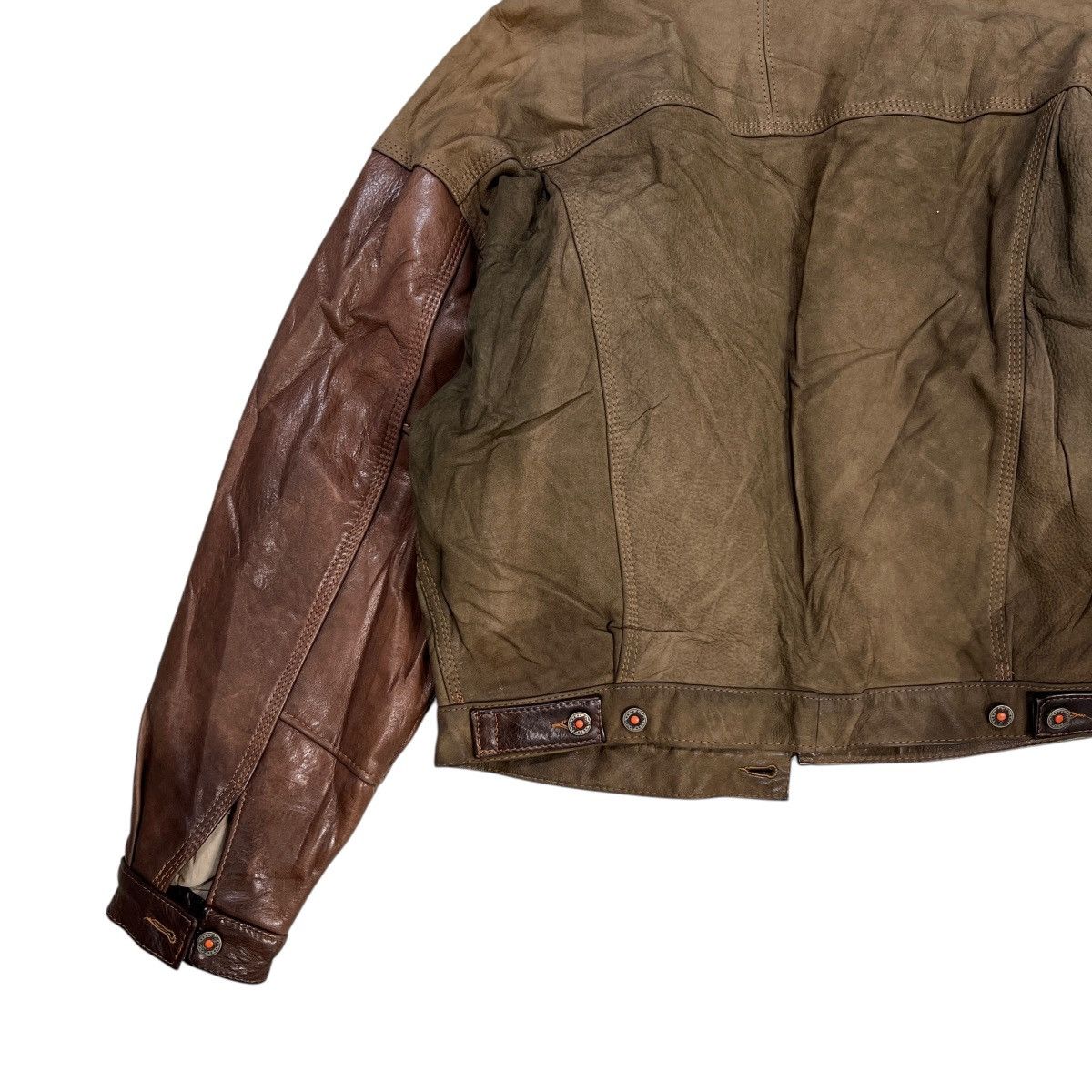 Artisan Outfitters 💥 Vintage Kudsak Artisanal Industrial Product Leather Jacket Size US L / EU 52-54 / 3 - 13 Thumbnail