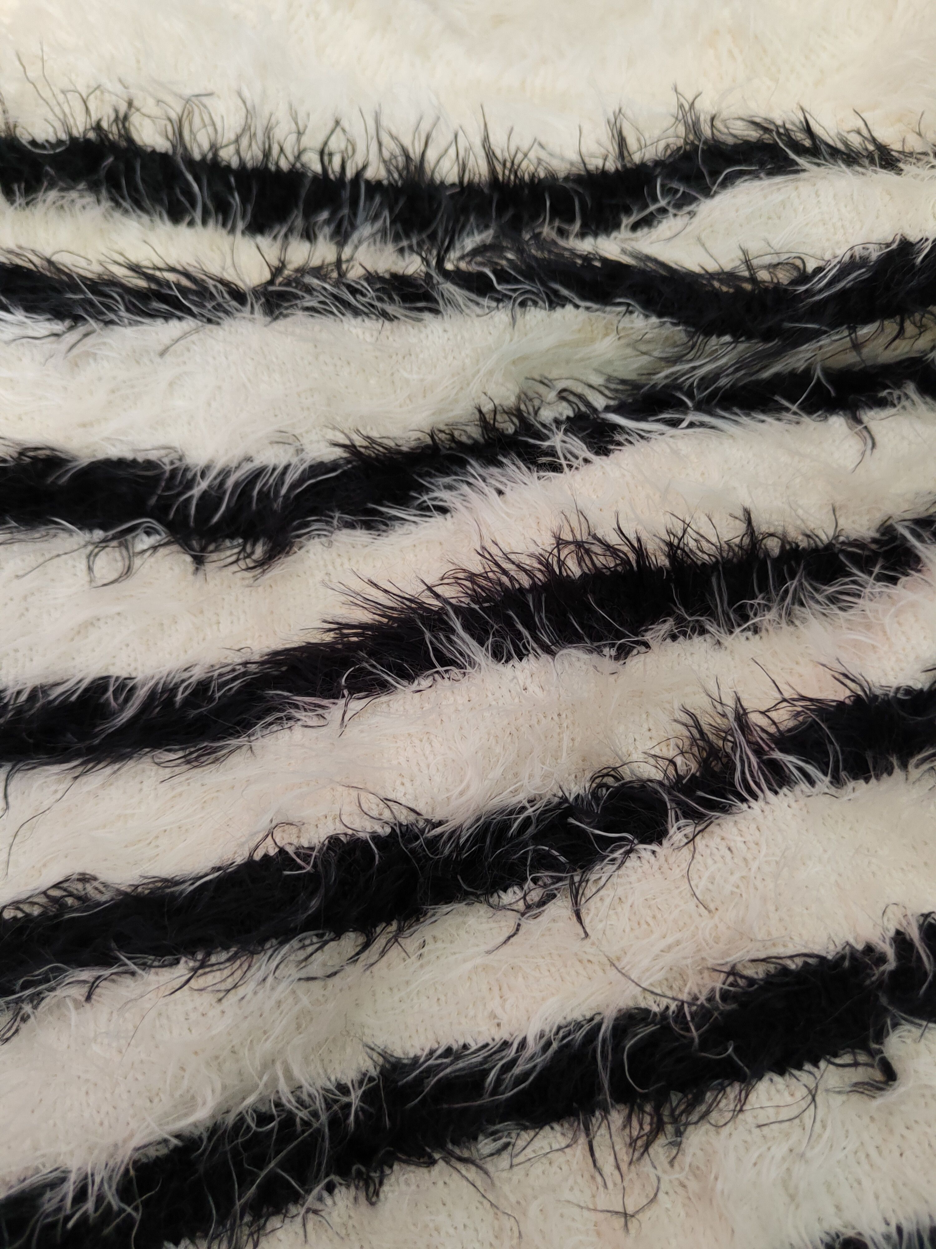 Homespun Knitwear × Japanese Brand × Lip Service Lip Service Black Shag Shaggy Fur Mohair Knitwear #S1906 Size M / US 6-8 / IT 42-44 - 10 Thumbnail