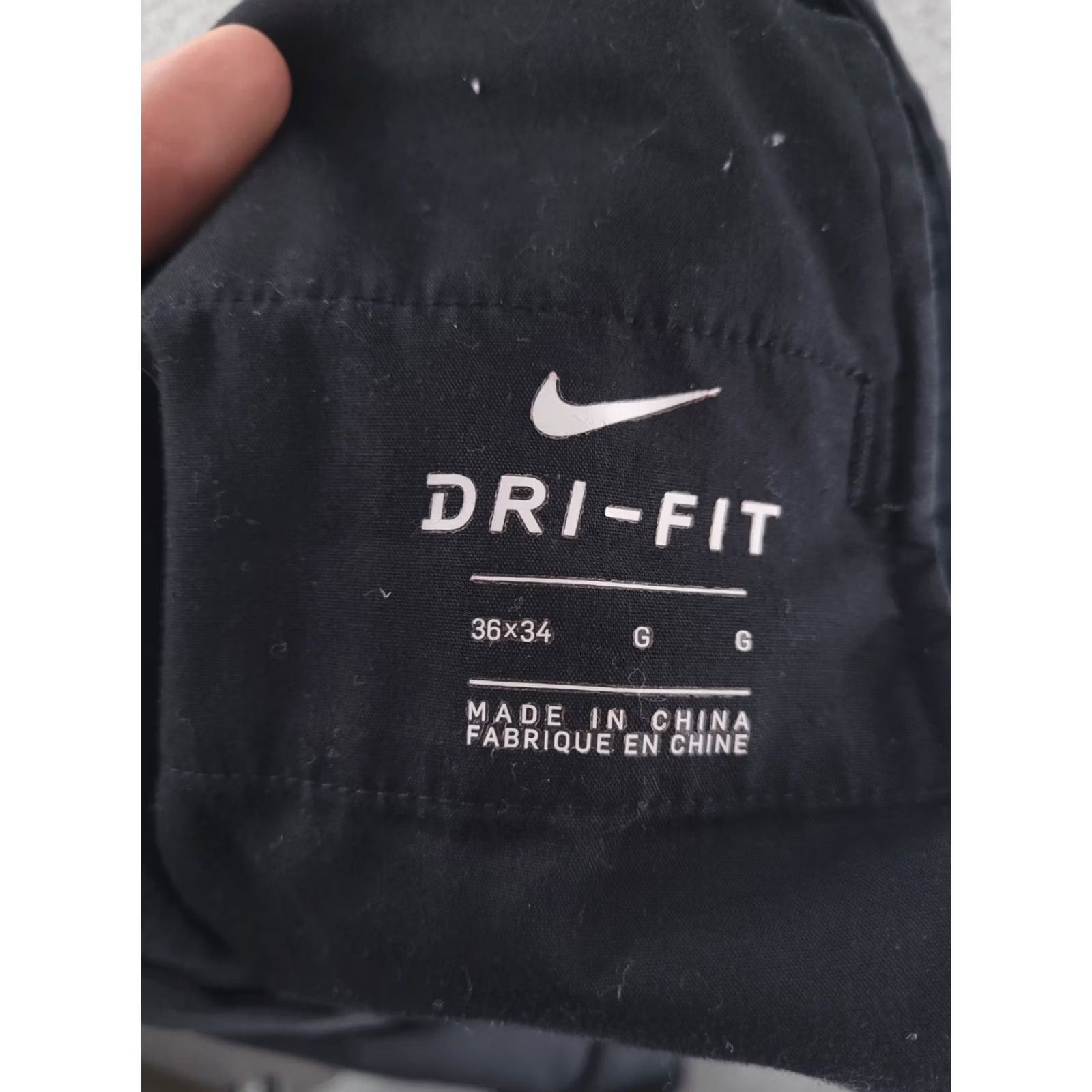 Nike Nike Pants Mens 36x33 Black Dri Fit Regular Straight Polyester Chino Golf Style Pants Mens Black 36x33 Size US 36 / EU 52 - 6 Thumbnail