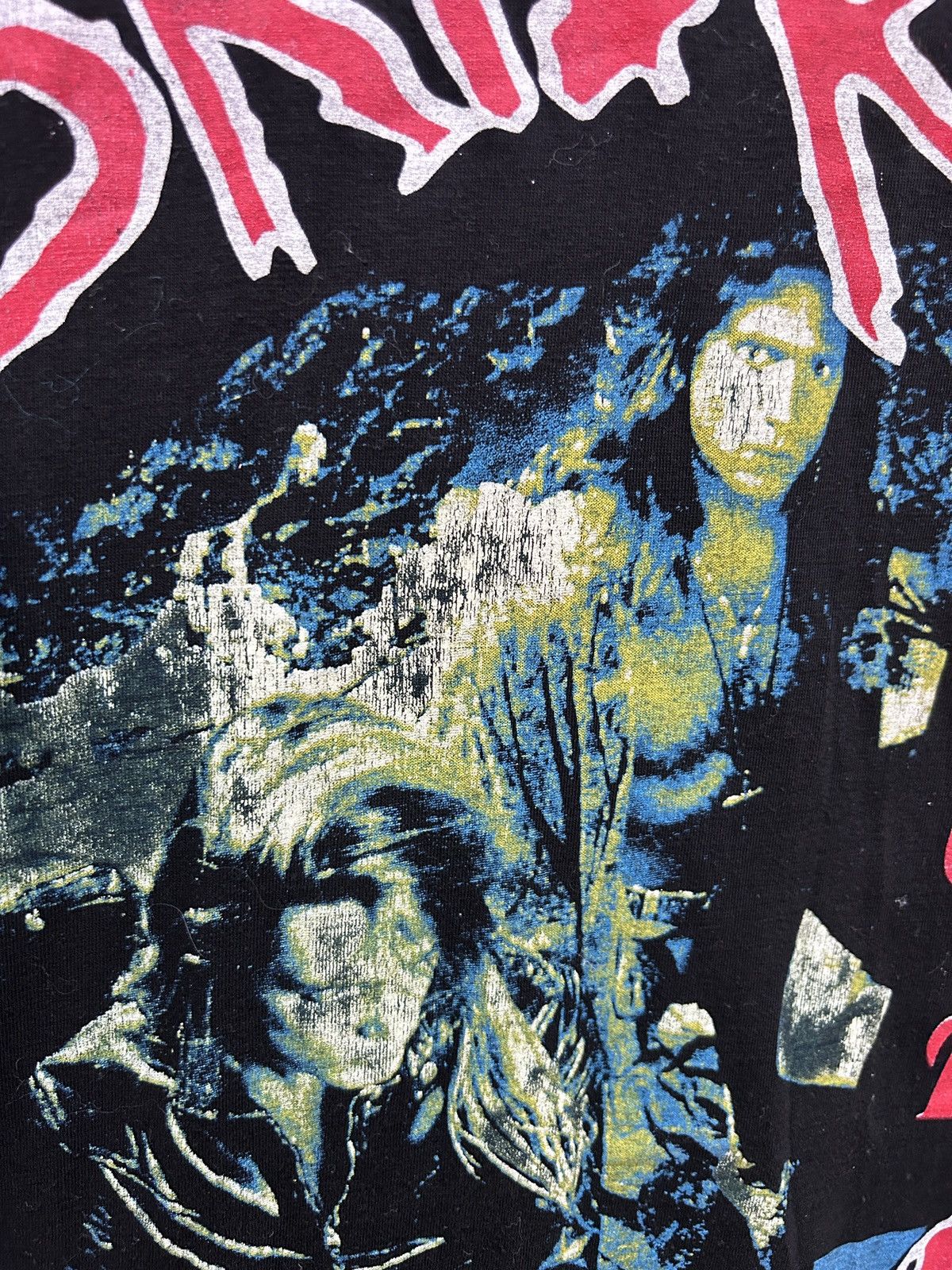 Band Tees 90s Vintage Skid Row 1991 +La Guns Slave To The Grind Tee Size US L / EU 52-54 / 3 - 3 Thumbnail