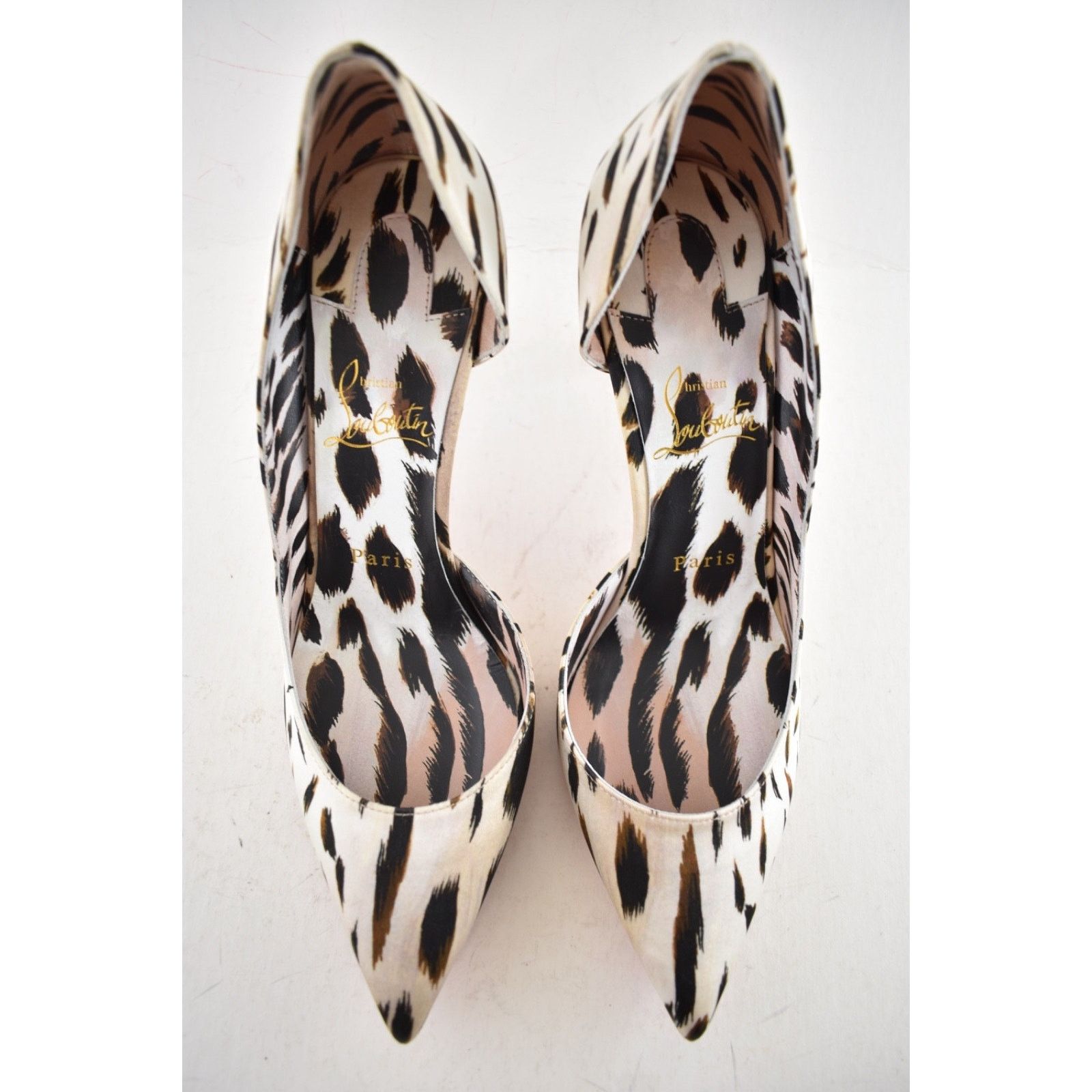 Christian Louboutin Christian Louboutin Iriza 85 Cheetah Crepe Heel Pump 38 Size US 8 / IT 38 - 6 Thumbnail