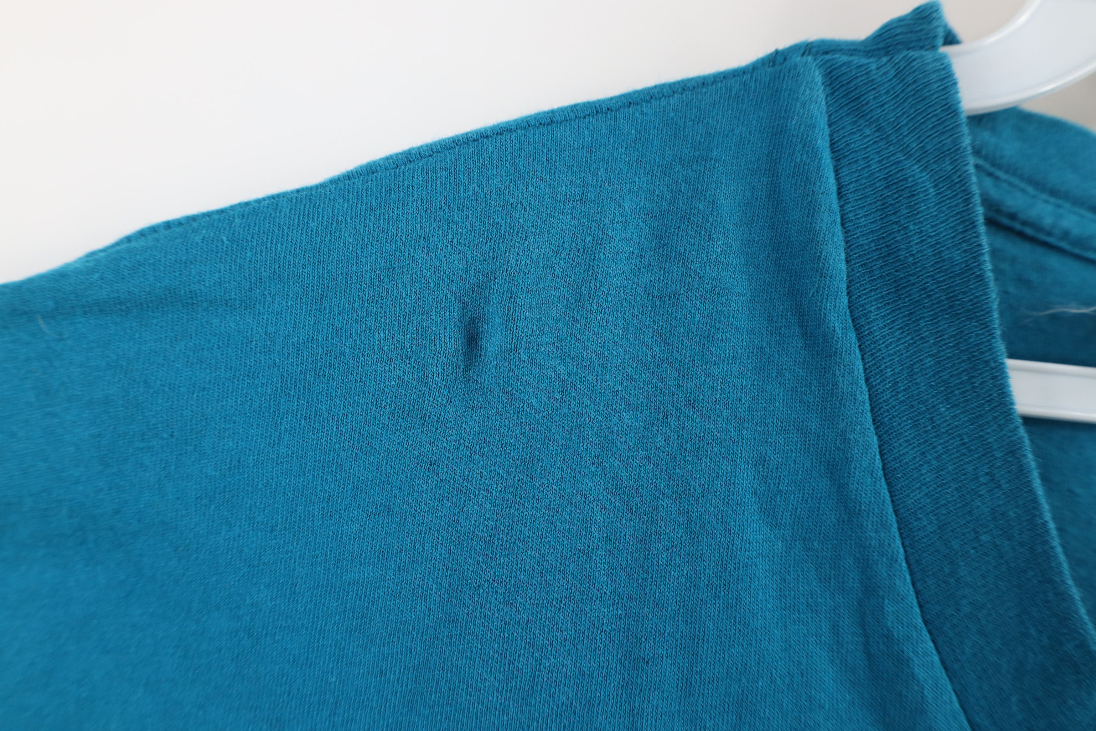 Vintage Vintage 90s Streetwear Blank Pocket T-Shirt Blue Cotton USA Size US XL / EU 56 / 4 - 5 Thumbnail