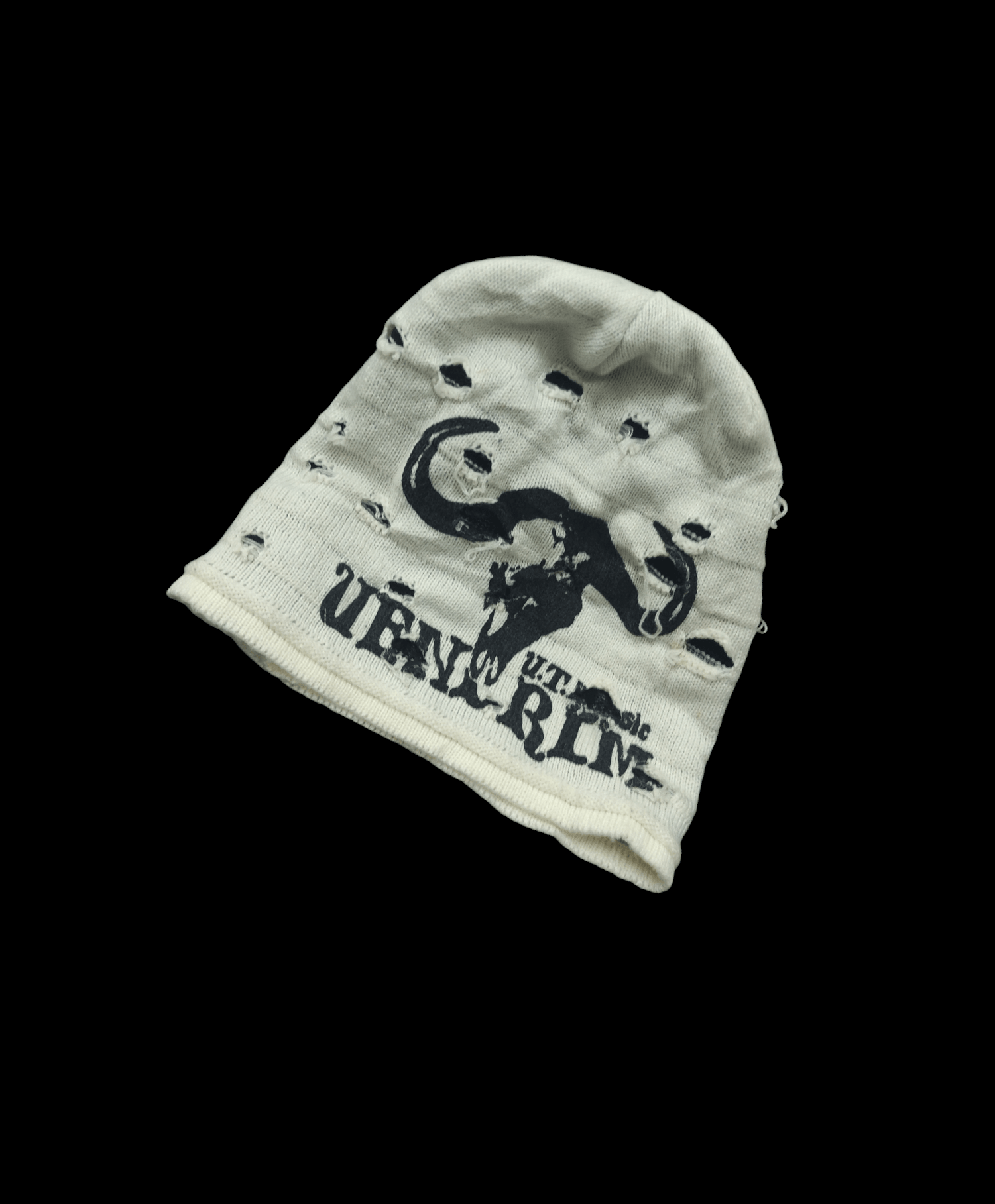 Japanese Brand JAPANESE BRAND BEANIE DESIGN DISTRESSED Size ONE SIZE - 1 Thumbnail