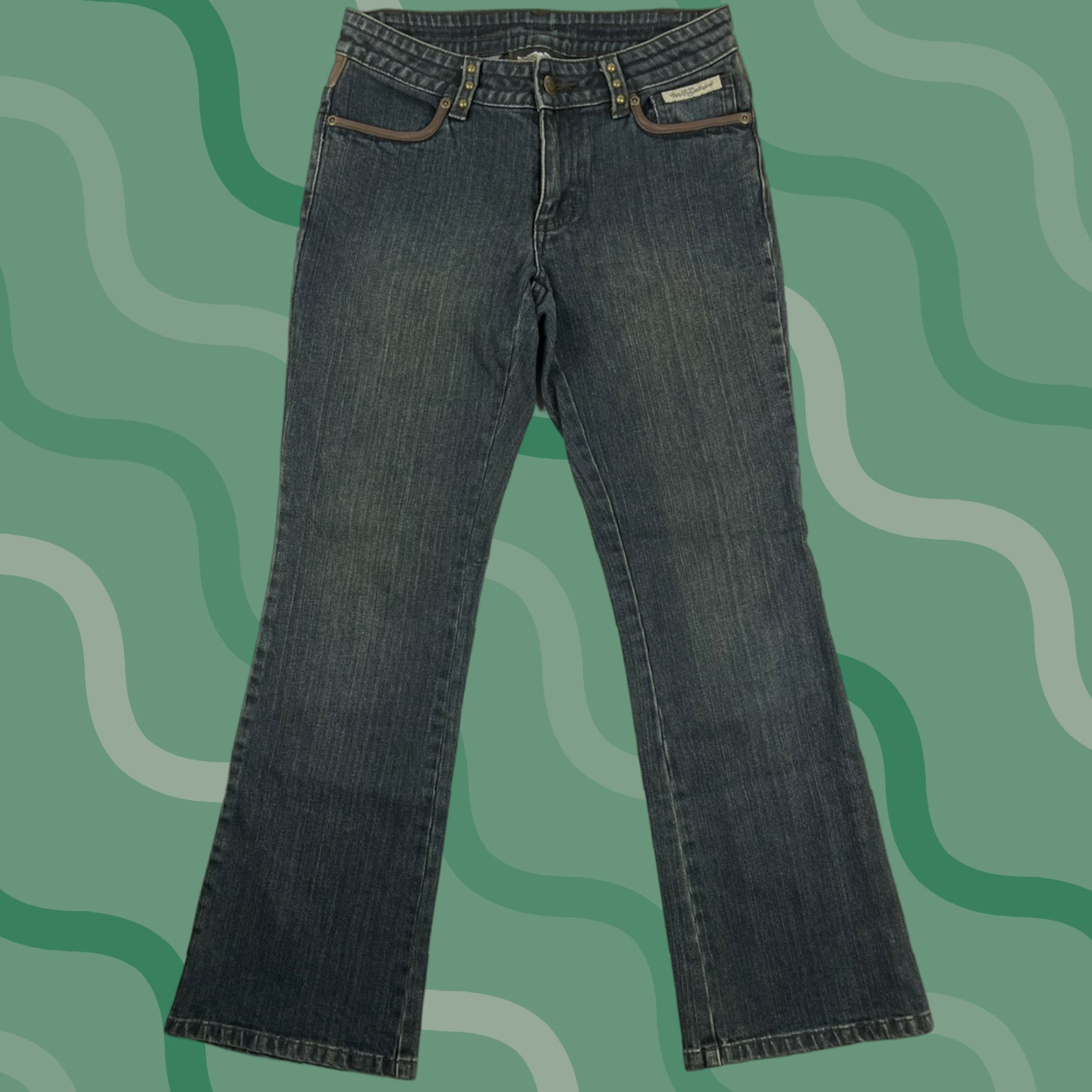 Harley Davidson Harley-Davidson Womens Jeans Flare Denim Biker Riding Motorcycle Sz 2 Petite HD Size 26" / US 2 / IT 38 - 1 Thumbnail