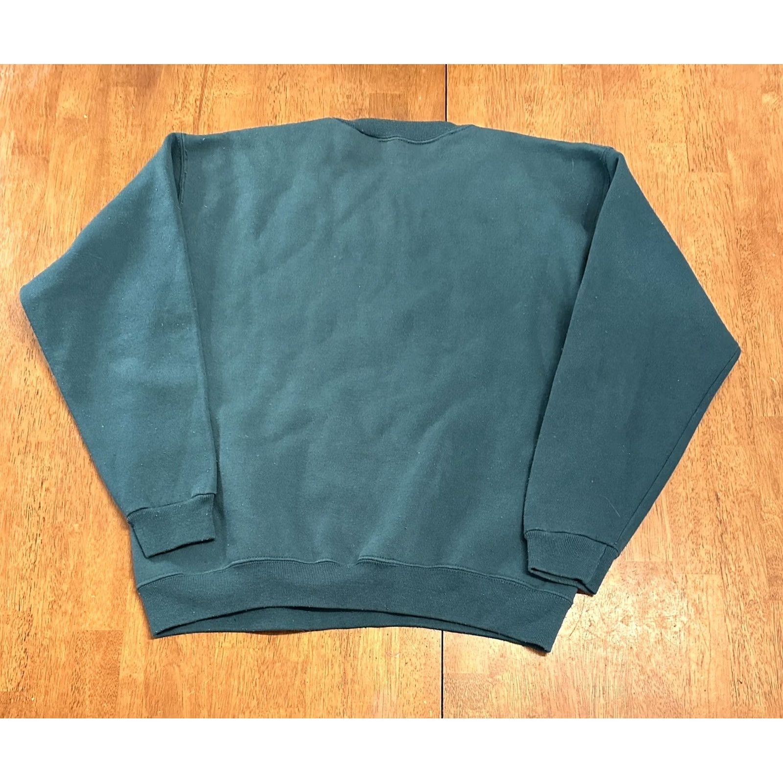 Fruit Of The Loom VINTAGE Fruit of the Loom Sweatshirt Large Green Crewneck 90s Mens Size US L / EU 52-54 / 3 - 2 Thumbnail