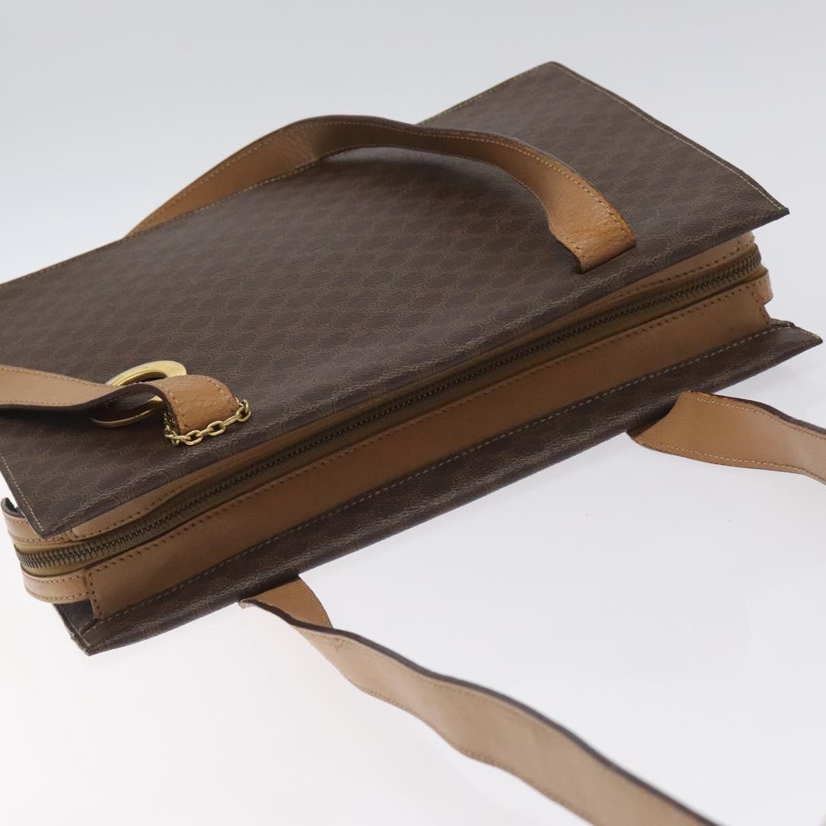 Celine CELINE Macadam Canvas Shoulder Bag Pvc Brown Gold Size ONE SIZE - 6 Thumbnail