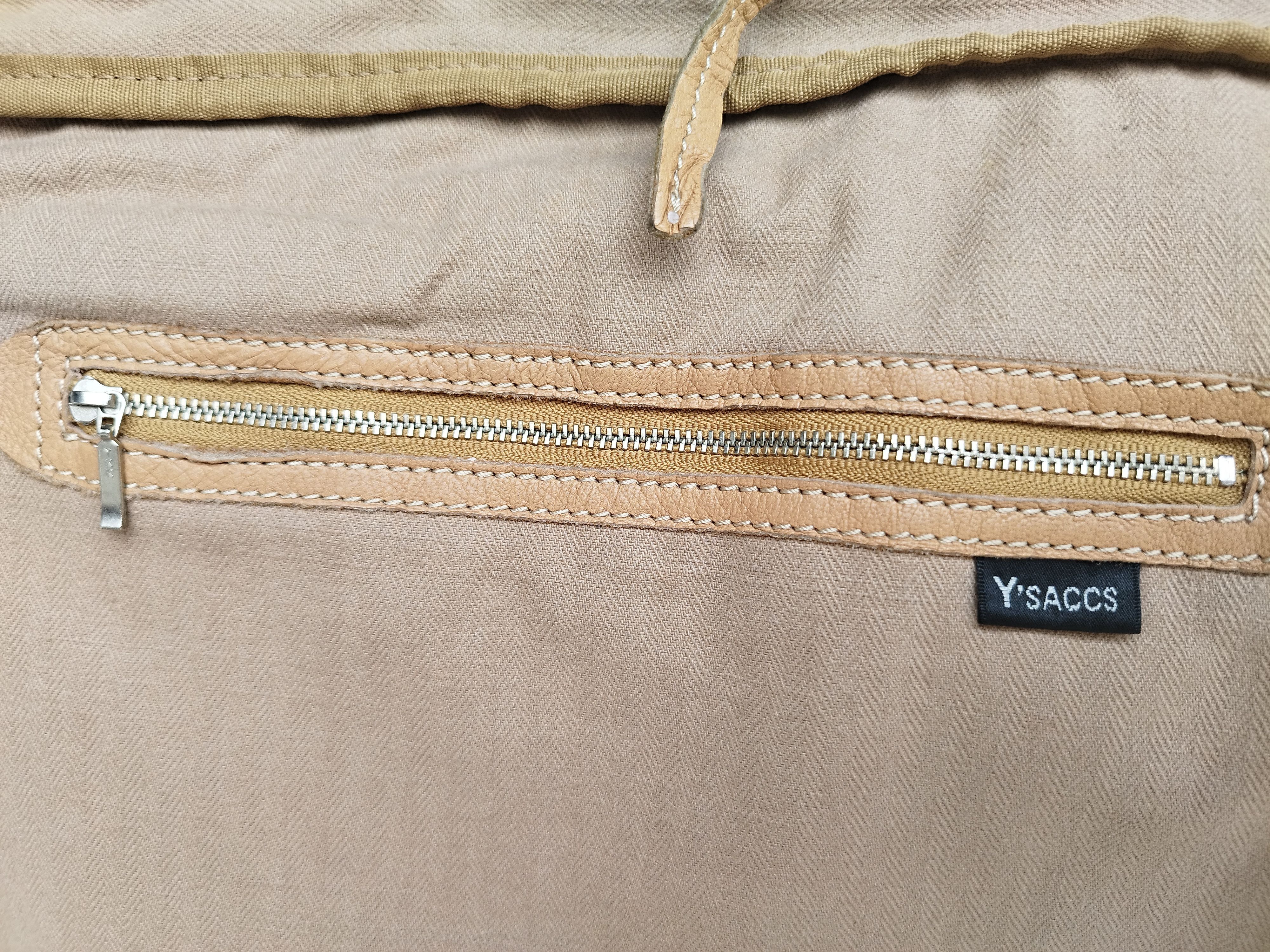 Yohji Yamamoto Y'SACCS YOHJI YAMAMOTO EXPANDABLE LEATHER SLING SHOULDER BAG Size ONE SIZE - 7 Thumbnail