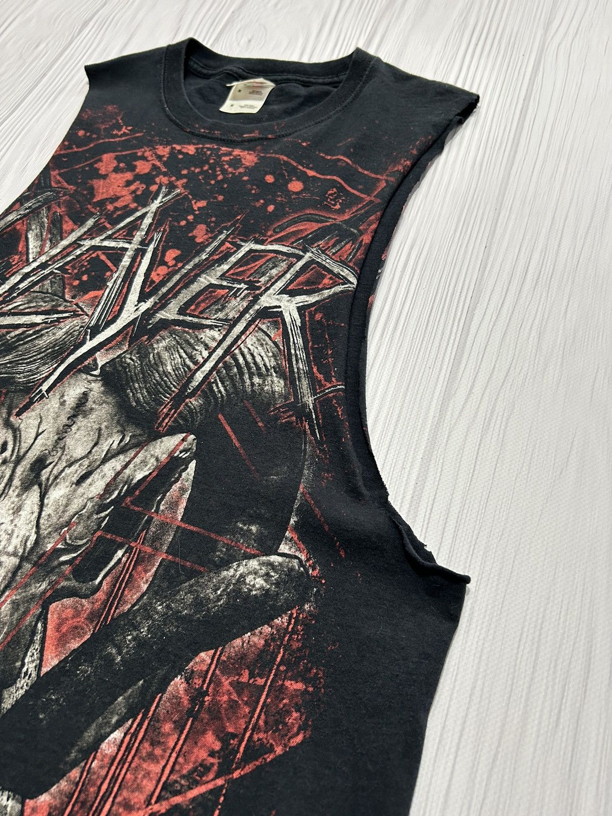 Band Tees Vintage Slayer Allprinted Thrashed Heavy Metal Tank Top Tee Size US M / EU 48-50 / 2 - 6 Thumbnail