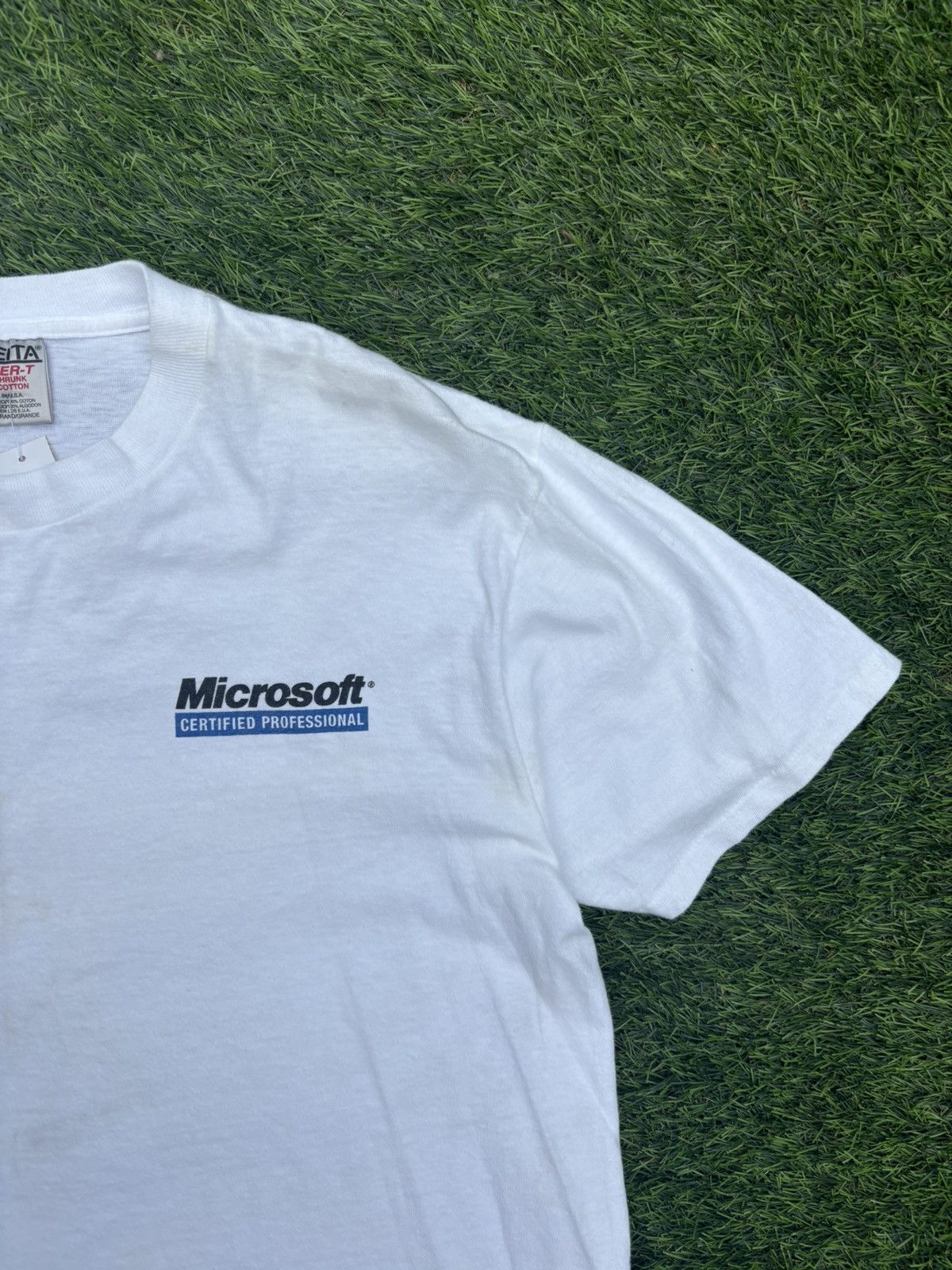 Microsoft Vintage 90’s Microsoft Tshirt Size US L / EU 52-54 / 3 - 3 Thumbnail