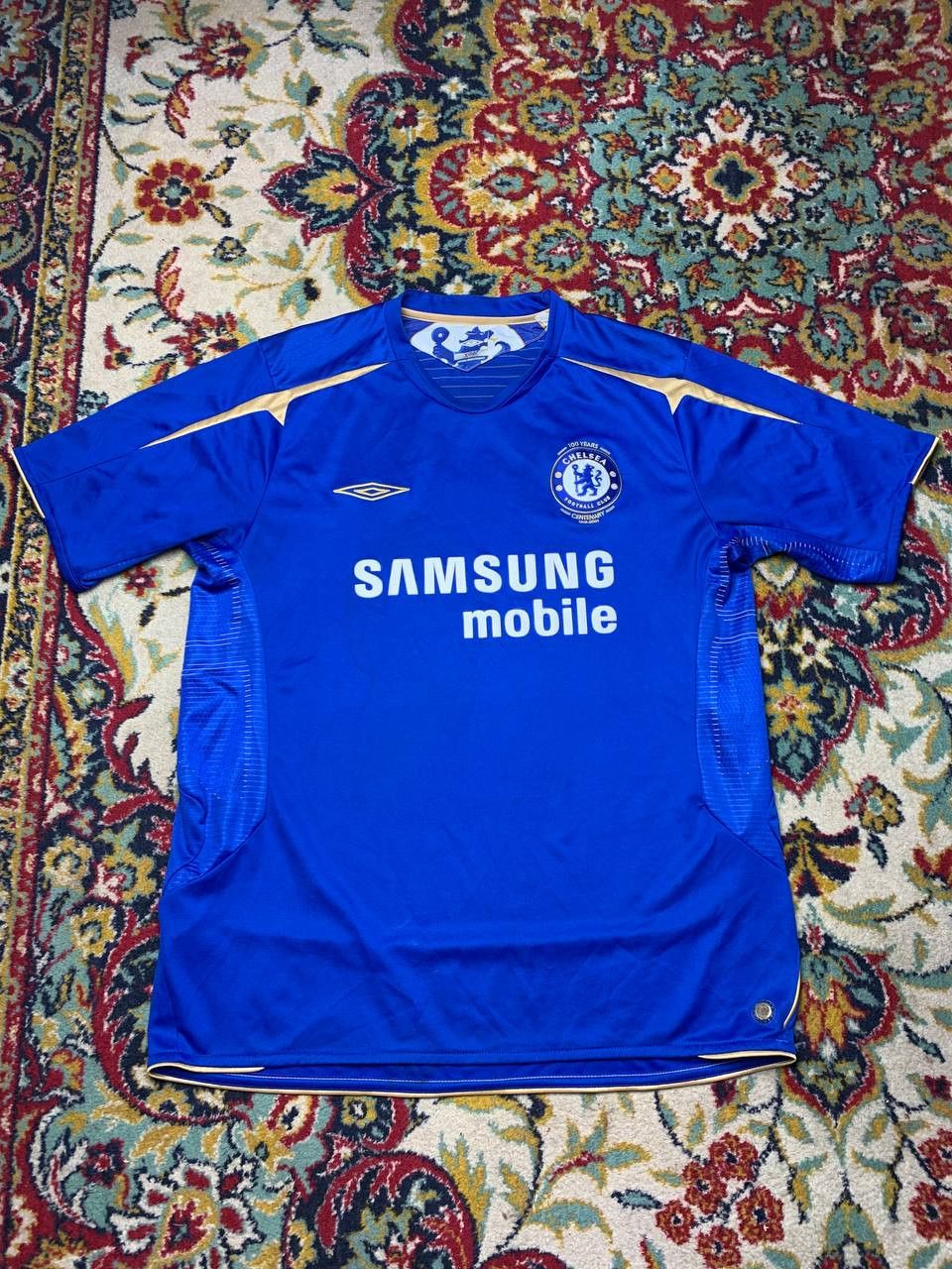 Umbro CHELSEA 2005/2006 HOME SHIRT SOCCER JERSEY 100 YEARS Size US XL / EU 56 / 4 - 1 Thumbnail