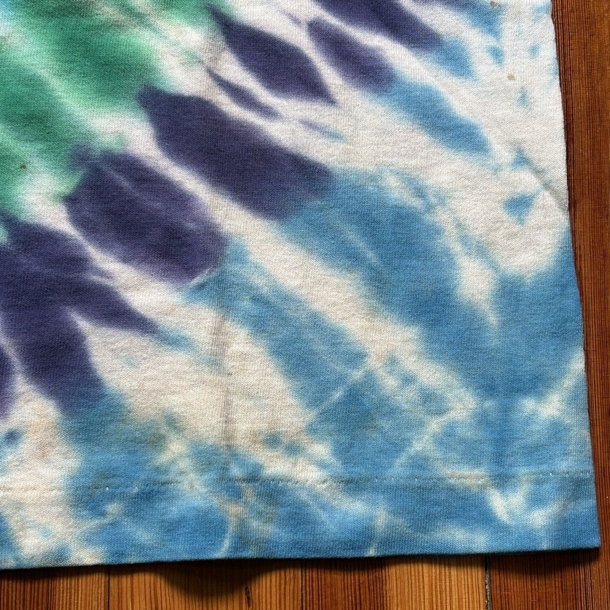 Fruit Of The Loom Javier Agredo Vtg '91 Tie Dye Single Stitch T Shirt Size US L / EU 52-54 / 3 - 5 Thumbnail