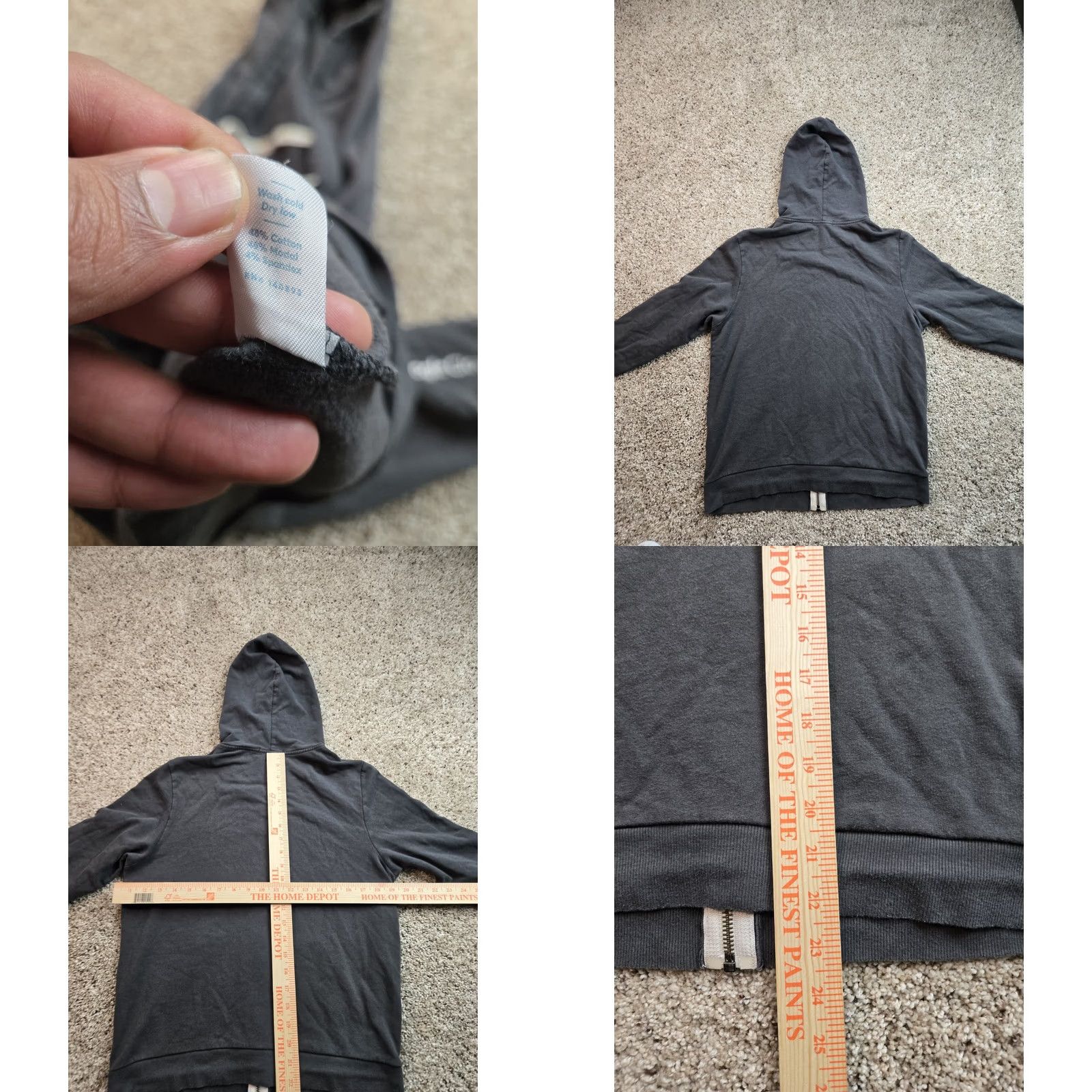 Marine Layer Marine Layer Hoodie Mens Medium Gray Long Sleeve Full Zip Logo Embroidered All Seasons Cotton Blend Vintage: No Size US M / EU 48-50 / 2 - 8 Thumbnail