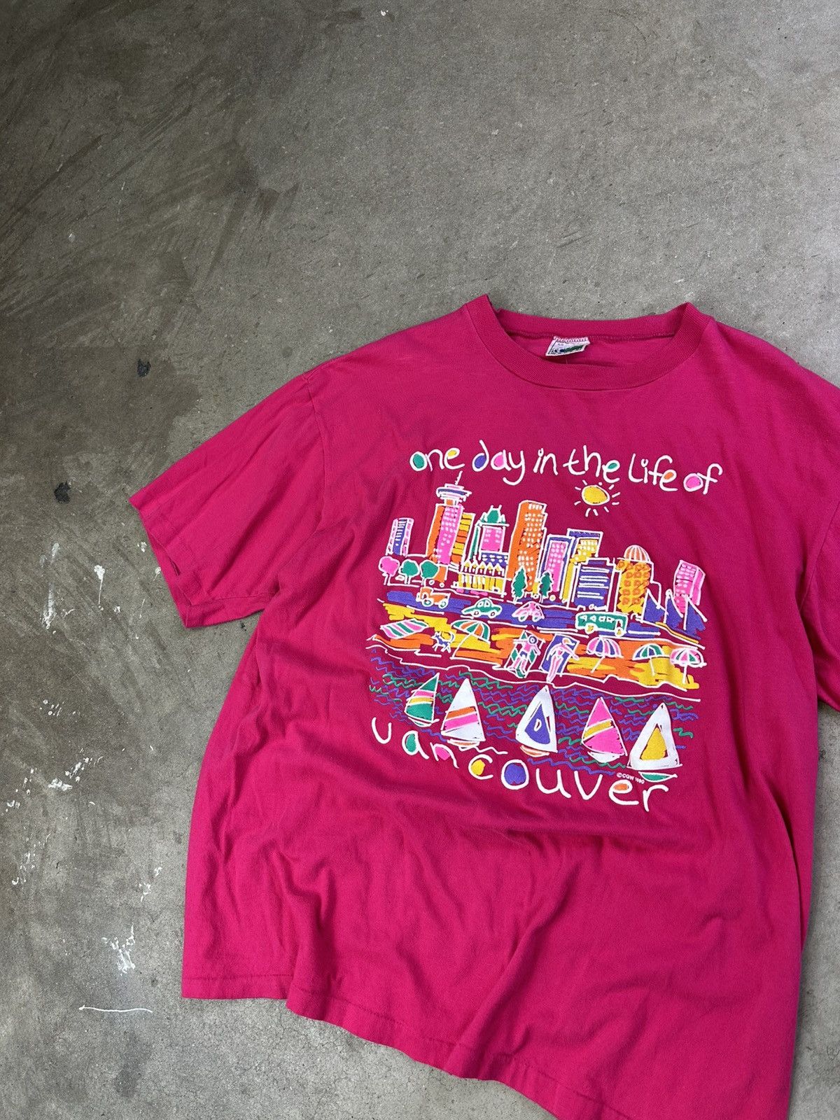 Vintage vintage 90s vancouver day in the life tourism graphic tee XL Size US XL / EU 56 / 4 - 2 Thumbnail