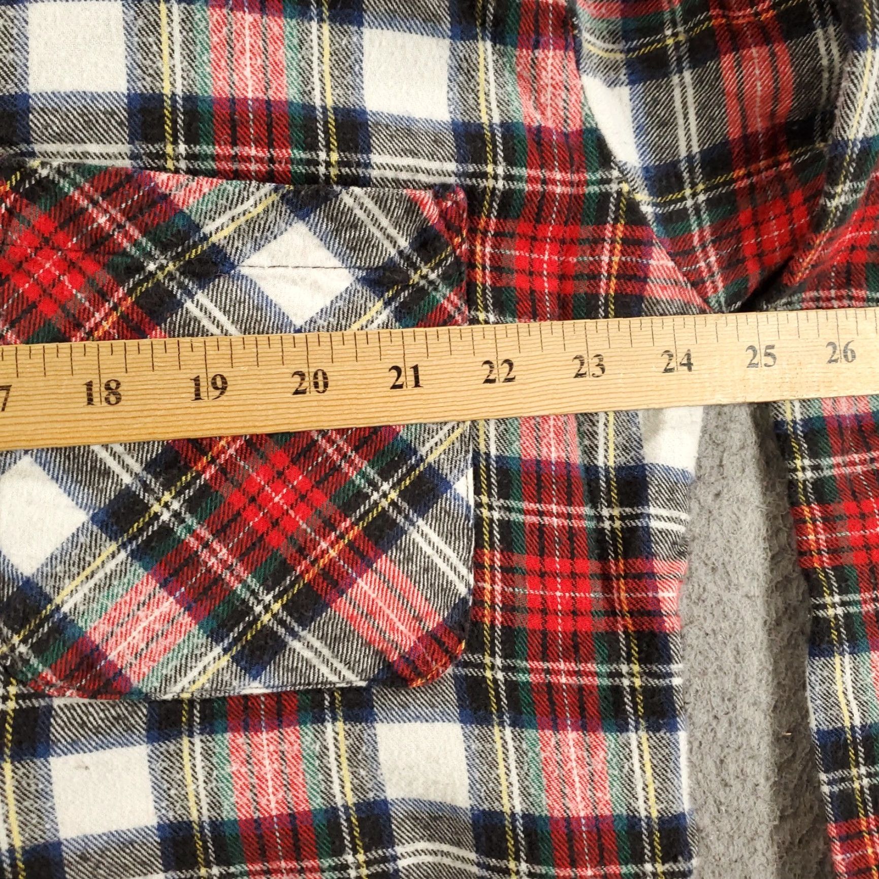 Oscar De La Renta Oscar de la Renta Flannel Pajama Top Mens L Plaid Button Up Shirt PJ USA Size US L / EU 52-54 / 3 - 3 Thumbnail
