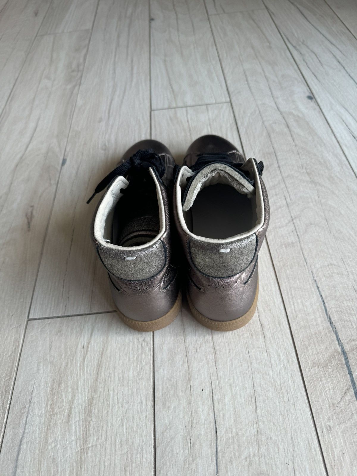 Maison Margiela Maison Margiela Foil Effect Brown High Top Sneakers Size US 11 / EU 44 - 6 Thumbnail