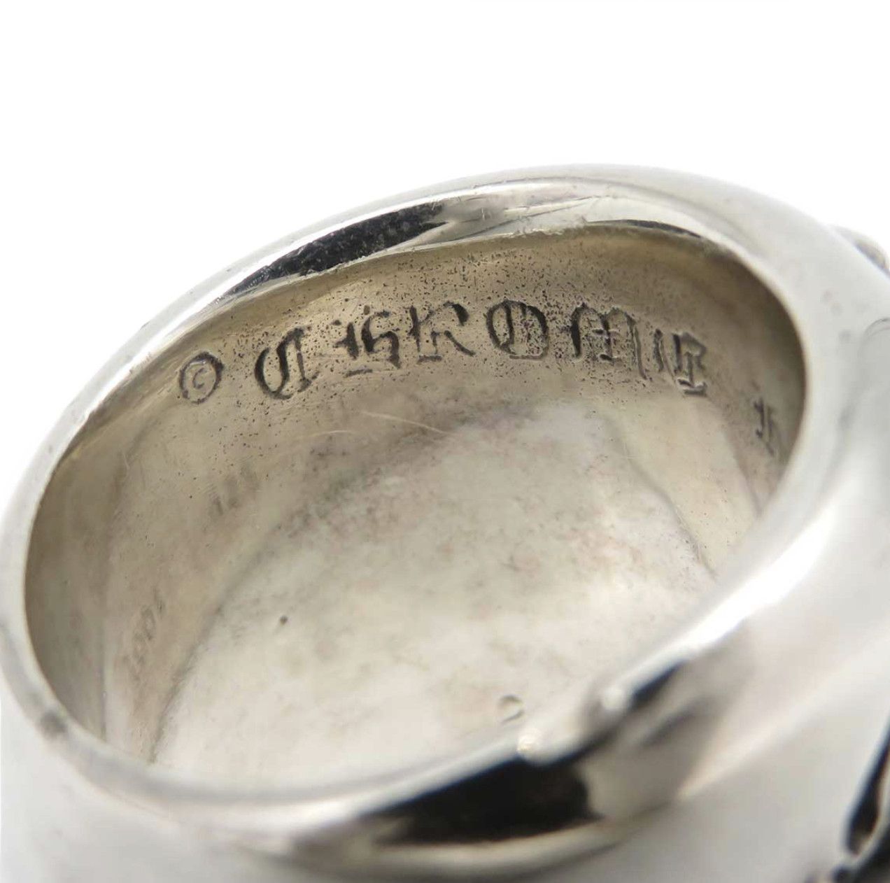 CHROME HEARTS OVAL CROSS RING US 8