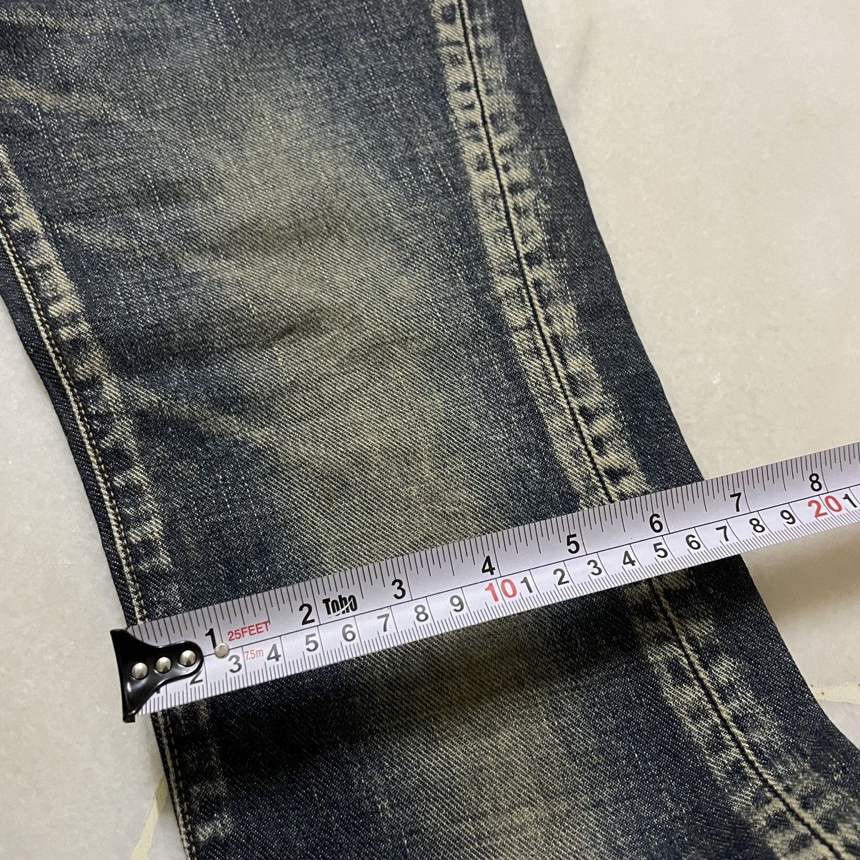 If Six Was Nine ORIGINAL RUSTY FADED DENIM D'UN À DIX JEANS (28×40) Size US 28 / EU 44 - 12 Thumbnail