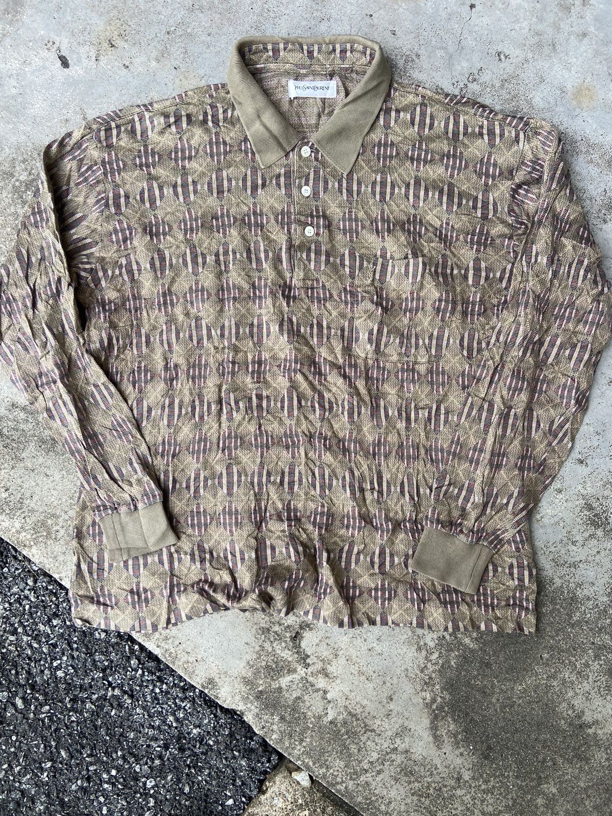 Yves Saint Laurent BOXY YSL 90’s SHIRT Size US L / EU 52-54 / 3 - 1 Thumbnail