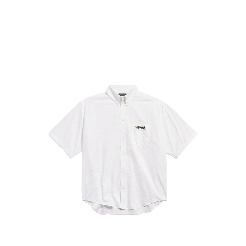 Balenciaga Balenciaga WHITE Shirts Size US L / EU 52-54 / 3 - 1 Thumbnail