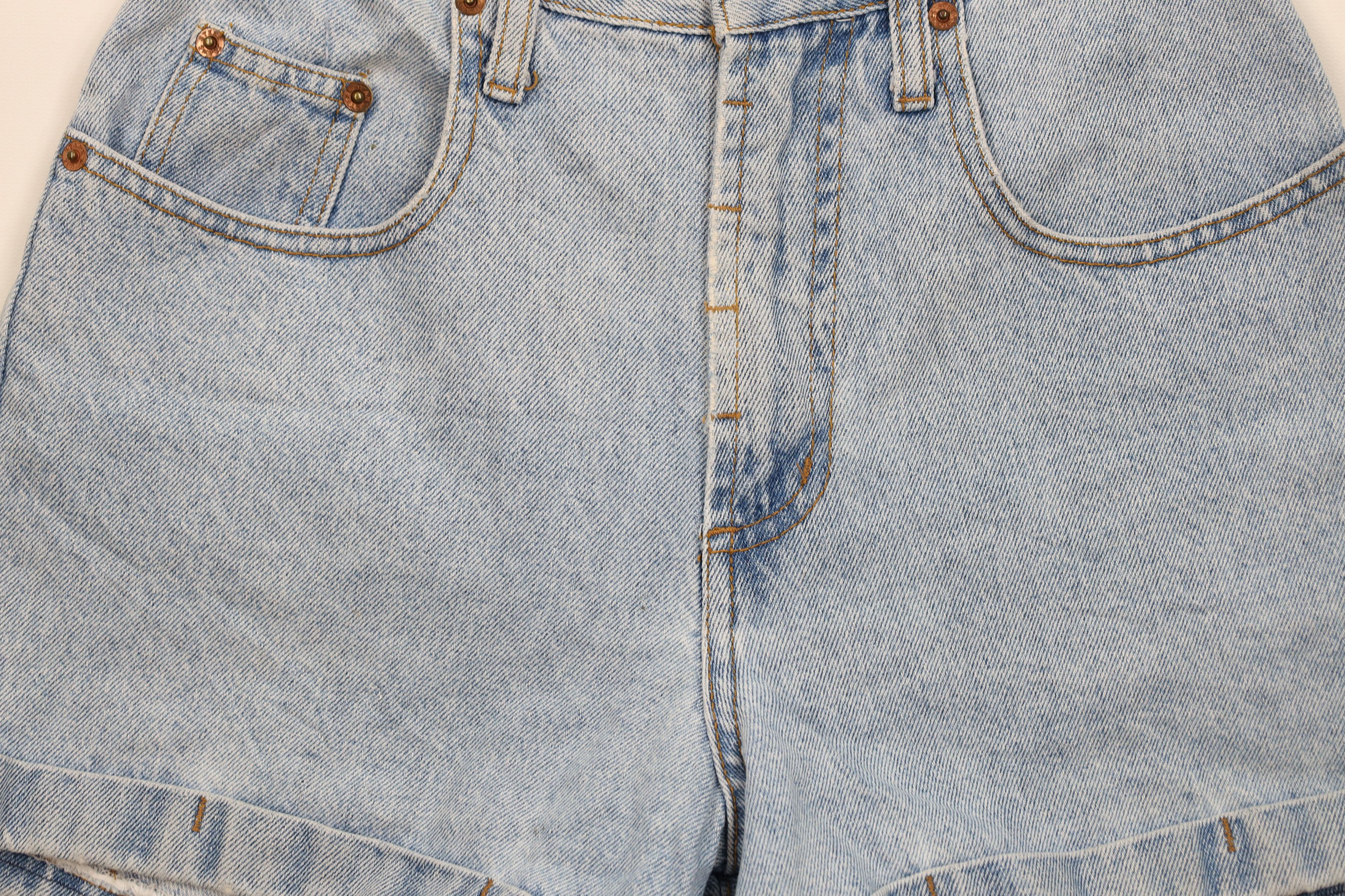 Vintage Vintage 90s Streetwear Cuffed Denim Jean Shorts Jorts USA Size 27" / US 4 / IT 40 - 3 Thumbnail