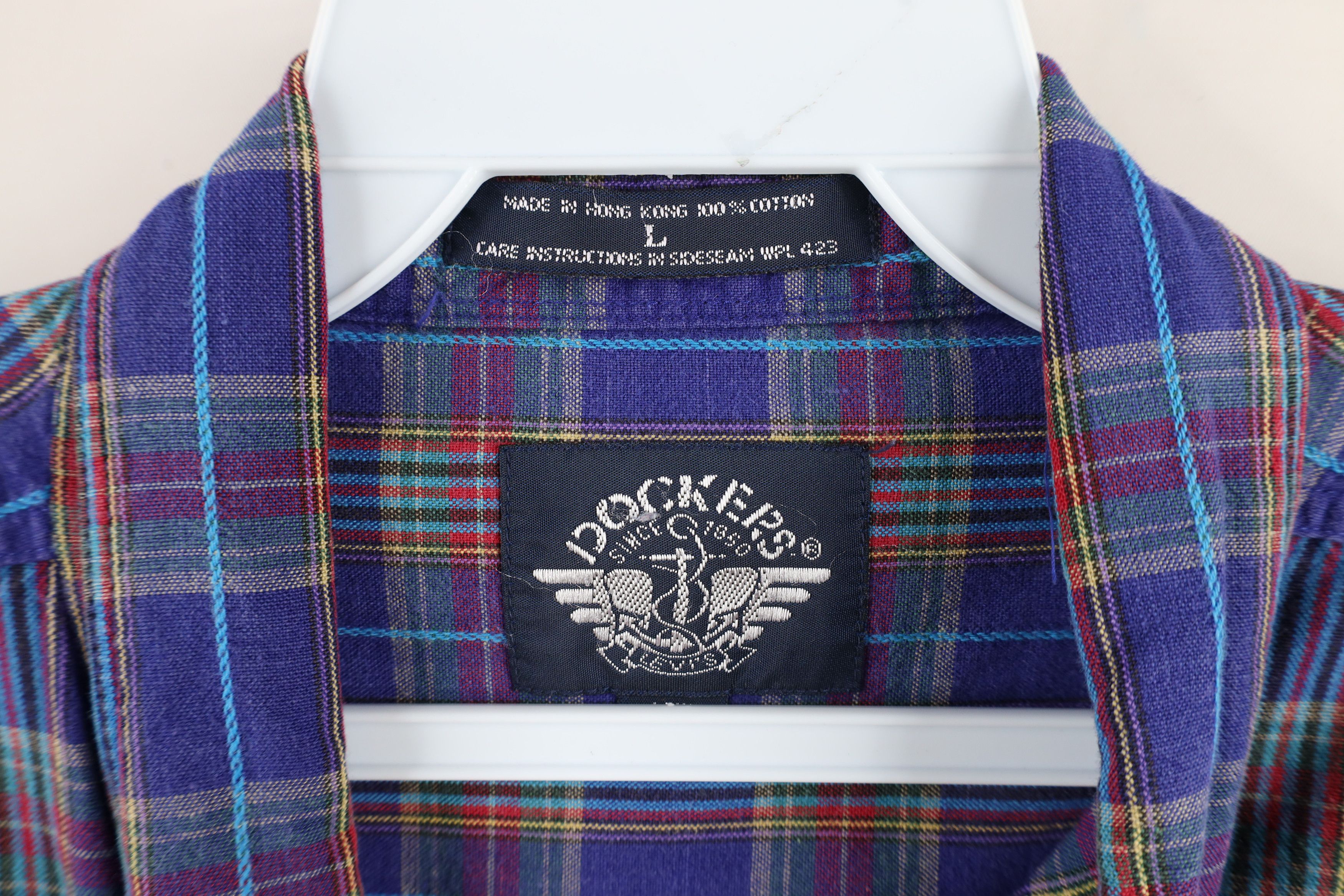 Vintage Vintage 90s Streetwear Plaid Collared Button Down Shirt Size US L / EU 52-54 / 3 - 6 Thumbnail