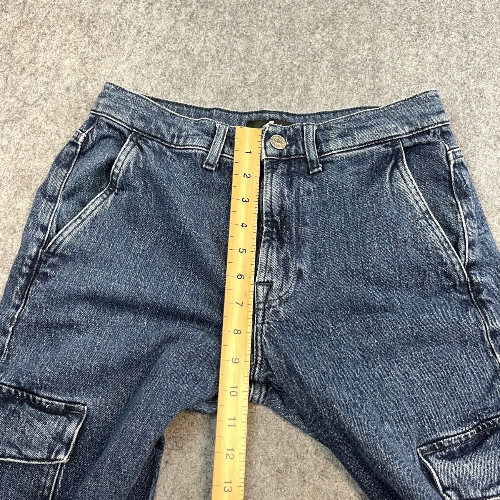 7 For All Mankind 7 For All Mankind Womens Cargo Jeans Relaxed Straight 27 32 UK 8 Dark Wash Blue Jeans Size 30" / US 8 / IT 44 - 6 Thumbnail