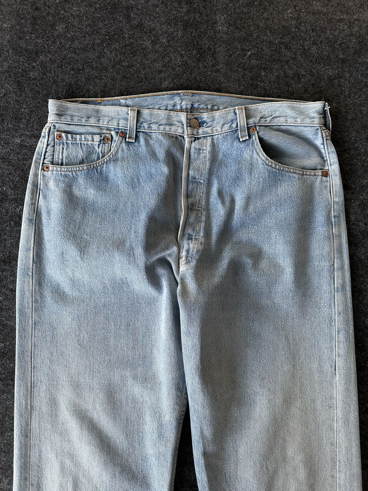 Levi's Levis 501 Made in Usa Vintage Denim 36x28.5 D538 Size US 35 - 2 Thumbnail