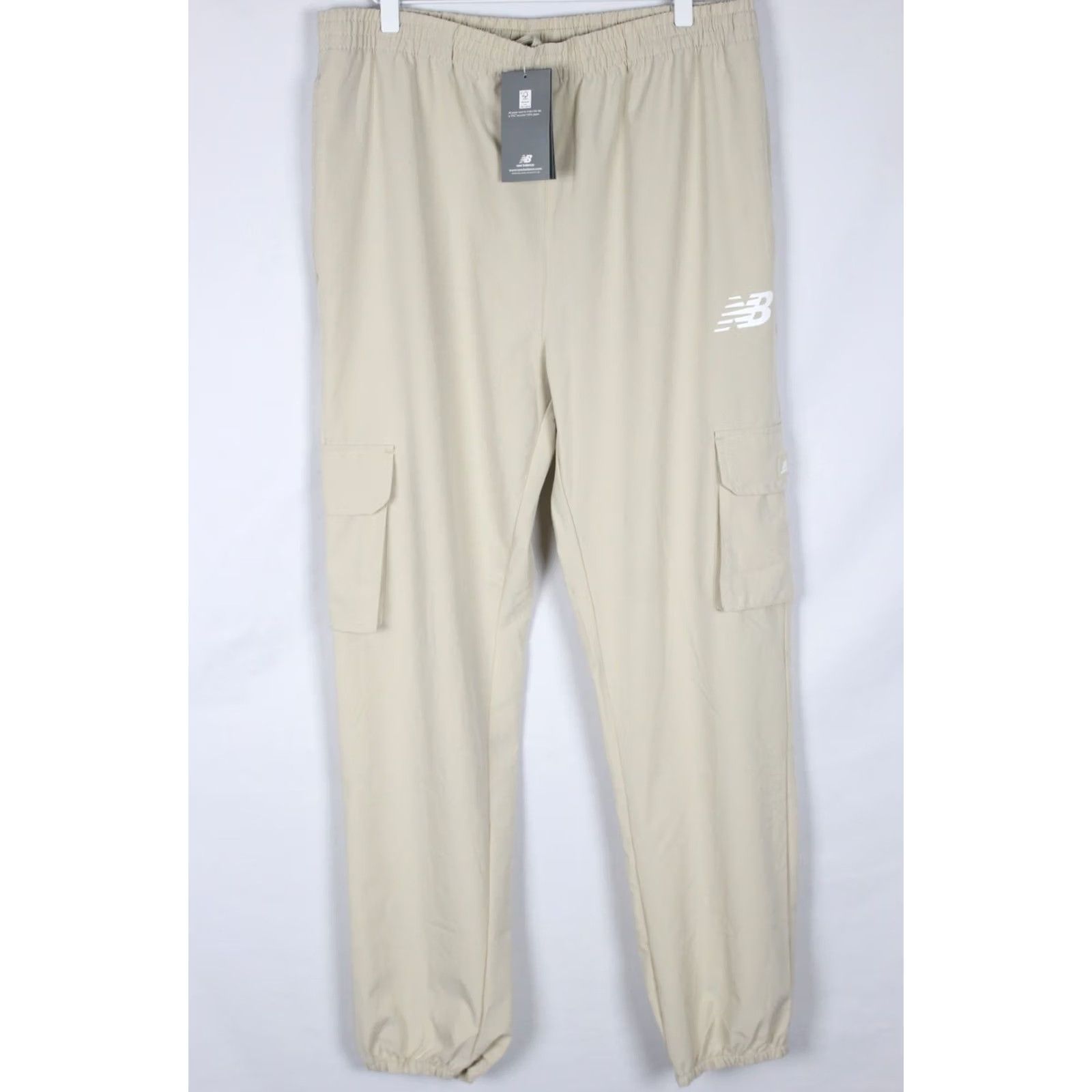 New Balance New Balance Men's Woven Pants Athletic Cargo Jogger XL 31 Beige Size US 36 / EU 52 - 2 Thumbnail