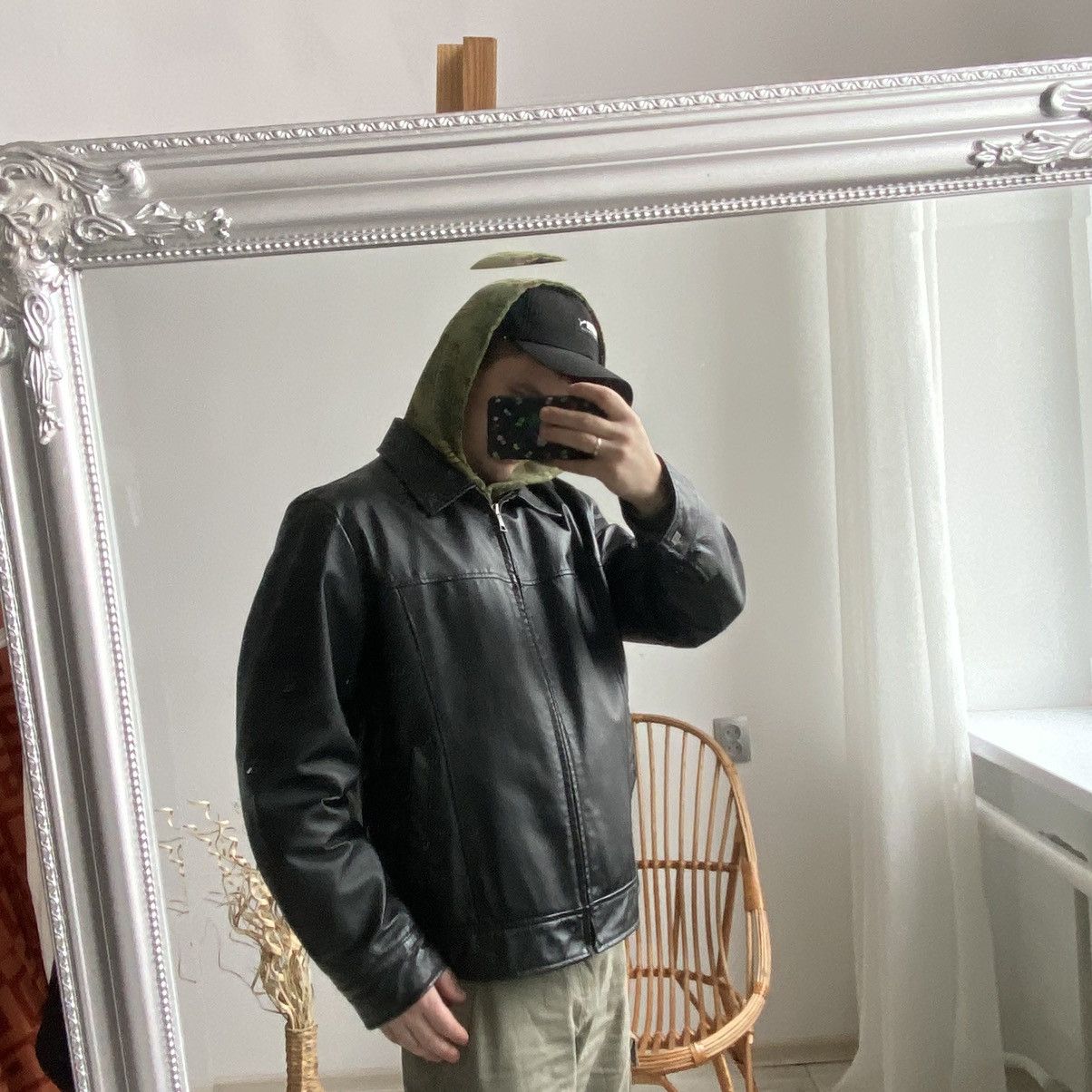 Genuine Leather 🏍 Vintage Moto Genuine Leather Racing Jacket Y2k Motorcycle Size US L / EU 52-54 / 3 - 14 Thumbnail