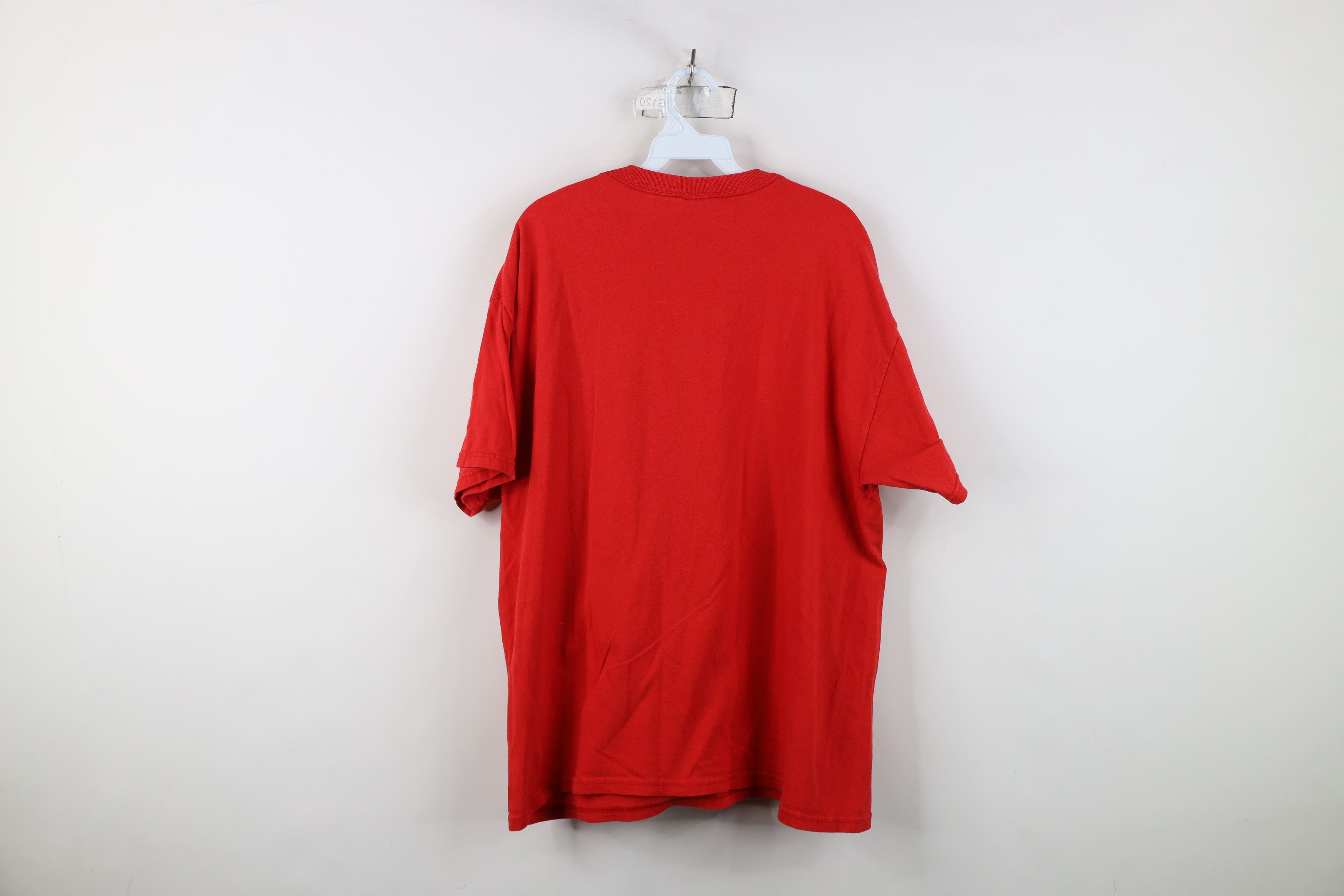 Vintage Vintage Spell Out Ohio State University T-Shirt Red Cotton Size US XL / EU 56 / 4 - 12 Thumbnail