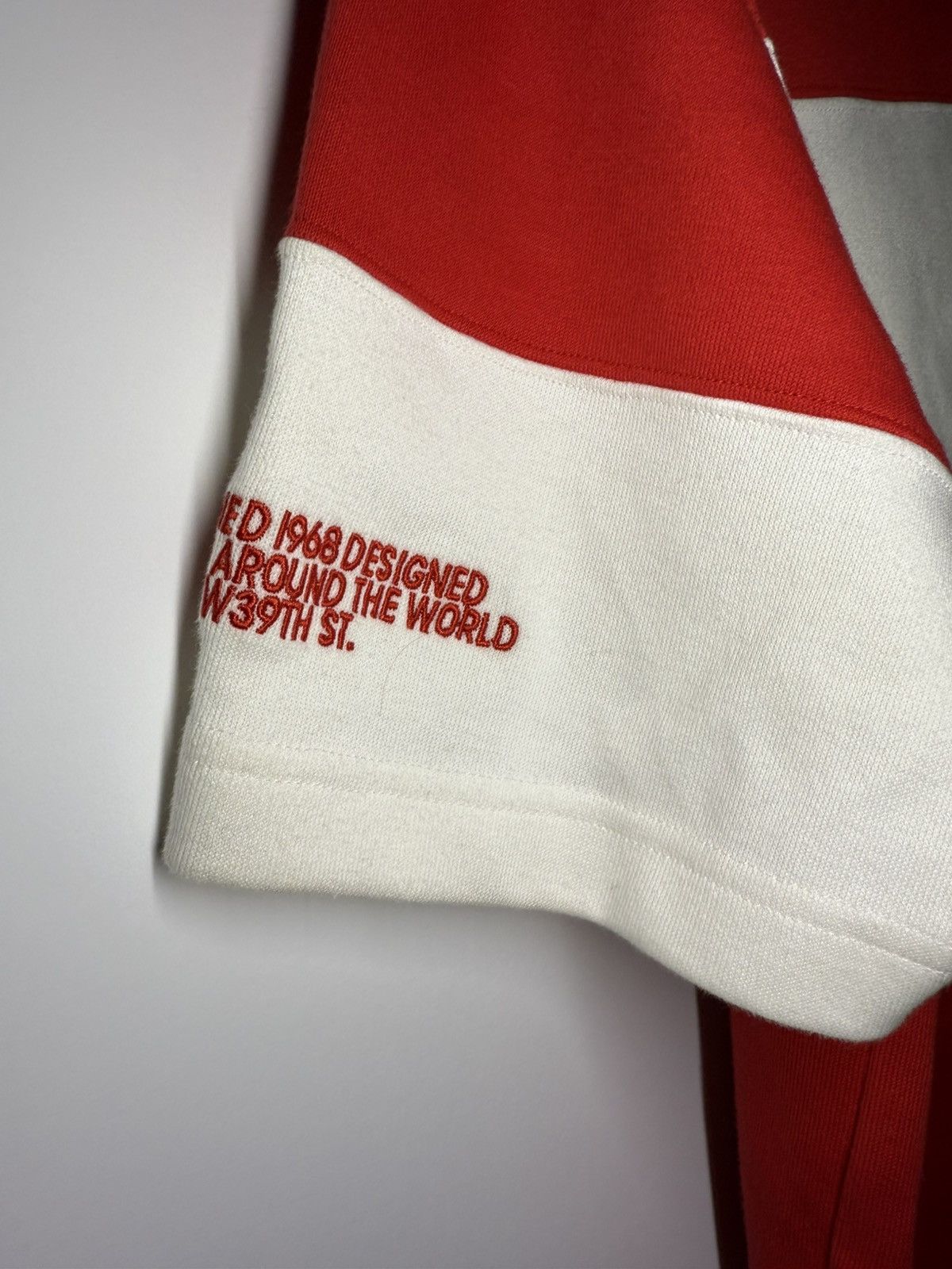 Calvin Klein 205W39NYC Calvin Klein 205W39NYCxRaf Simons Red & White Striped Shirt Size US XS / EU 42 / 0 - 5 Thumbnail