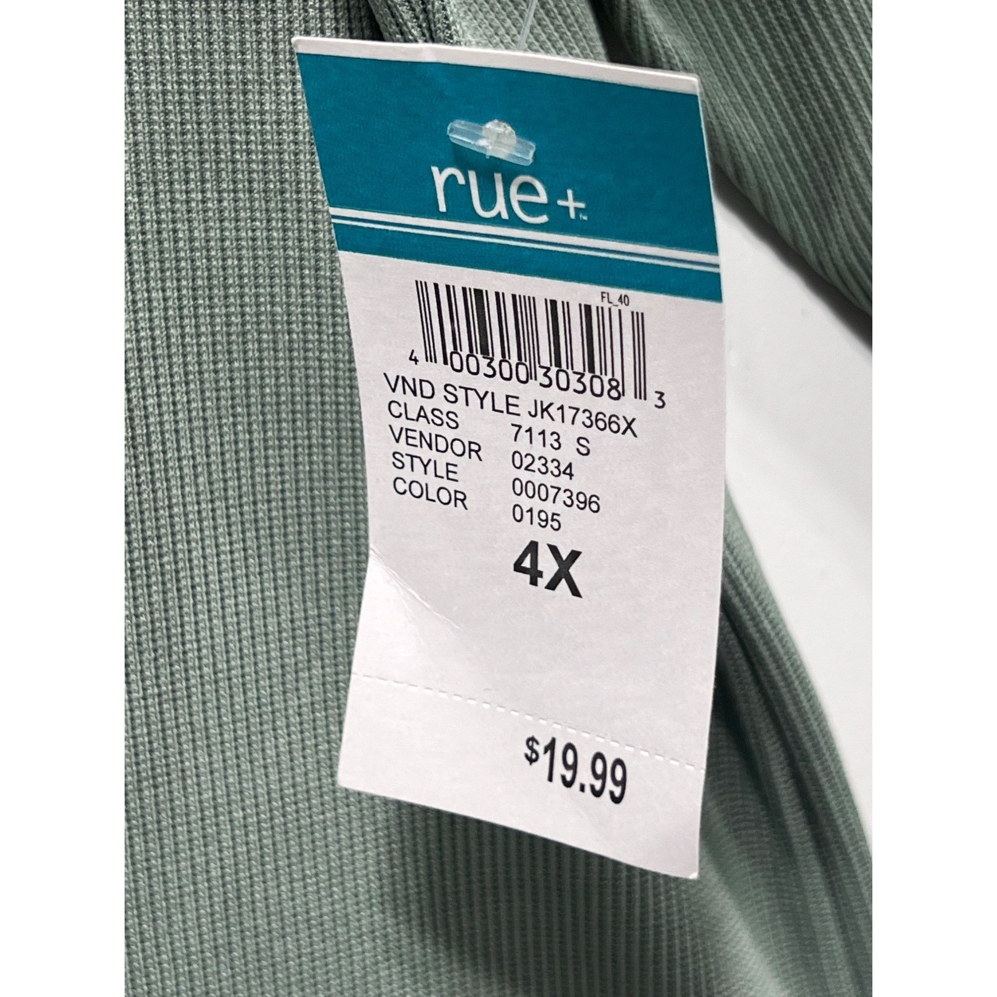 Other Rue + - Women's Long Sleeve Stretch Casual T-Shirt - Light G Size 4XL / US 24-26 - 8 Thumbnail