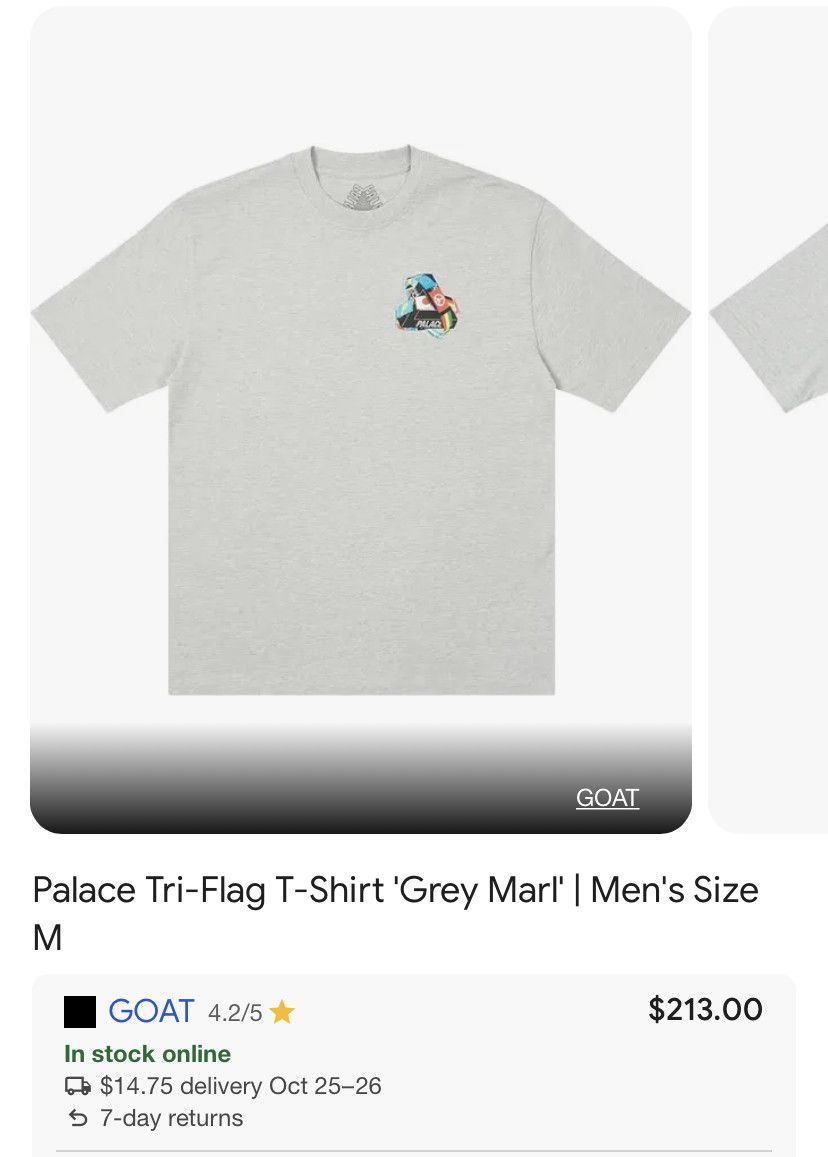 Palace Palace Tri-Flag T-Shirt Size US M / EU 48-50 / 2 - 4 Thumbnail