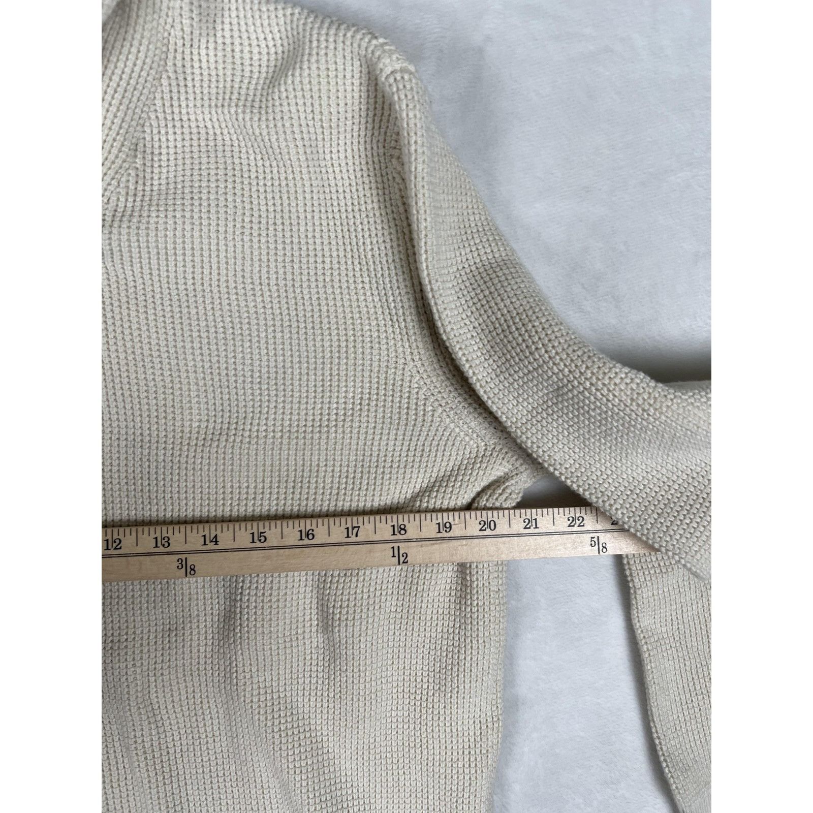 Abercrombie & Fitch Abercrombie & Fitch Sweater Mens Large Beige Shawl Collar Wa Size US L / EU 52-54 / 3 - 4 Thumbnail