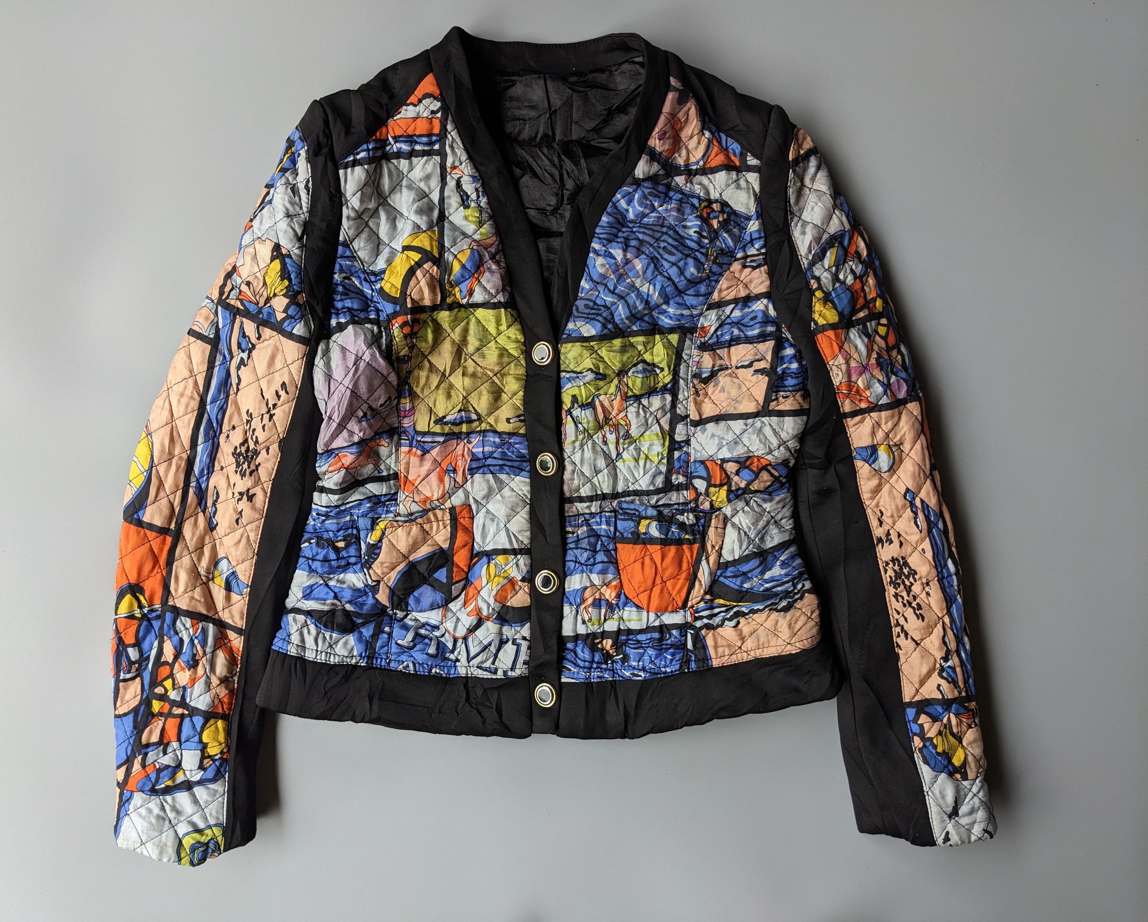 Japanese Brand Designer AOP silk jacket Size S / US 4 / IT 40 - 2 Thumbnail
