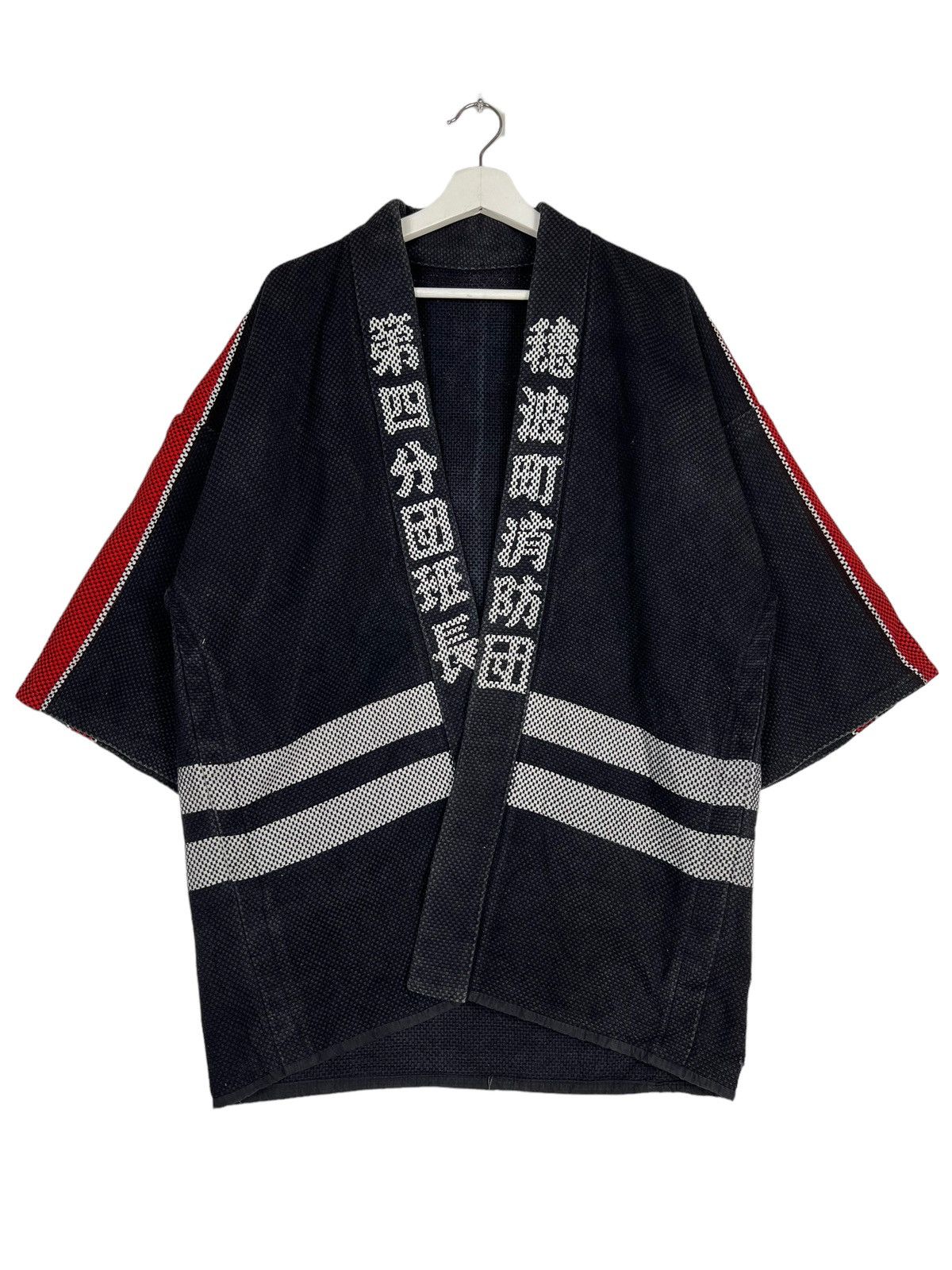 Indigo 🔥 1960s RARE VINTAGE INDIGO KIMONO HANTEN JACKET Size US L / EU 52-54 / 3 - 5 Thumbnail