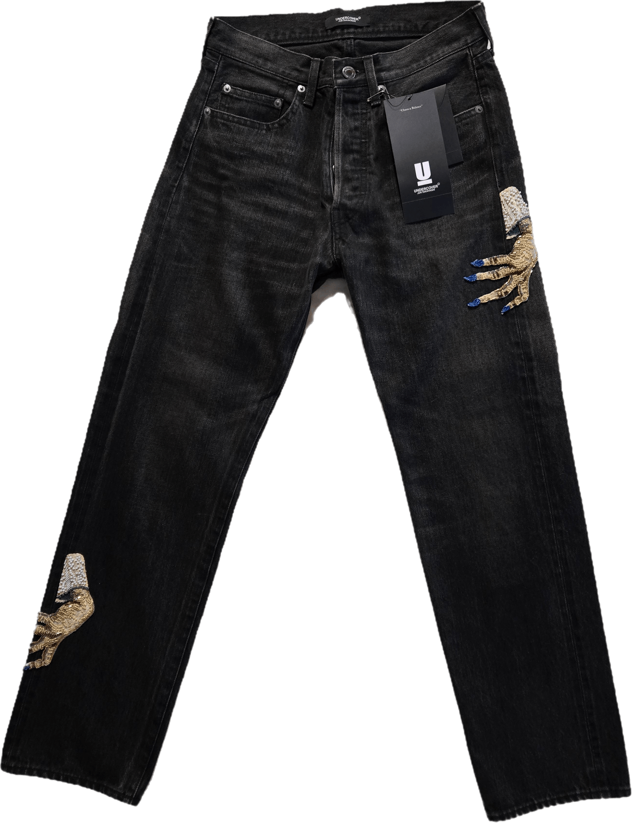 Undercover Undercover D Hand High Waist Straight Leg Jeans Size US 29 - 1 Preview