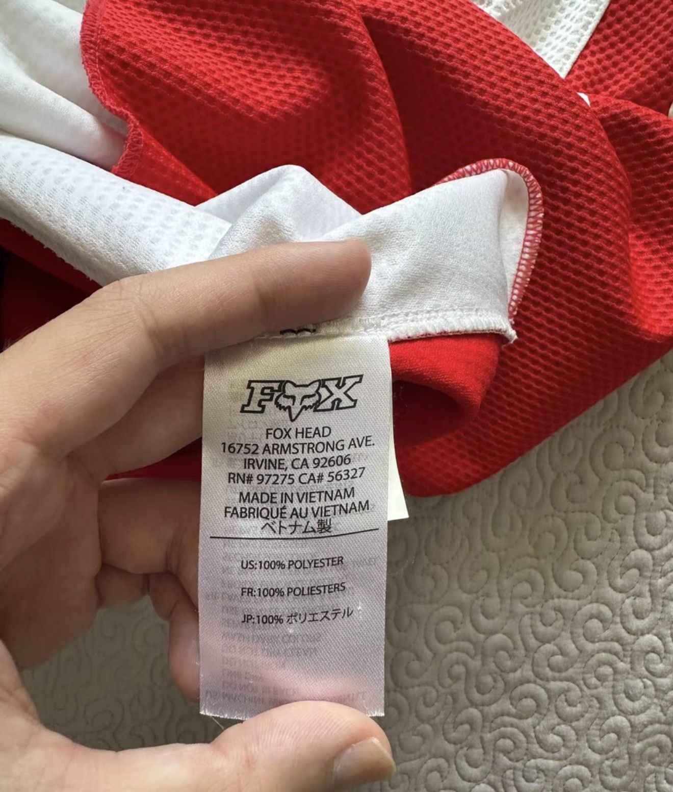 Fox Racing × Supreme Supreme Fox racing moto Jersey top white red Size US M / EU 48-50 / 2 - 4 Thumbnail