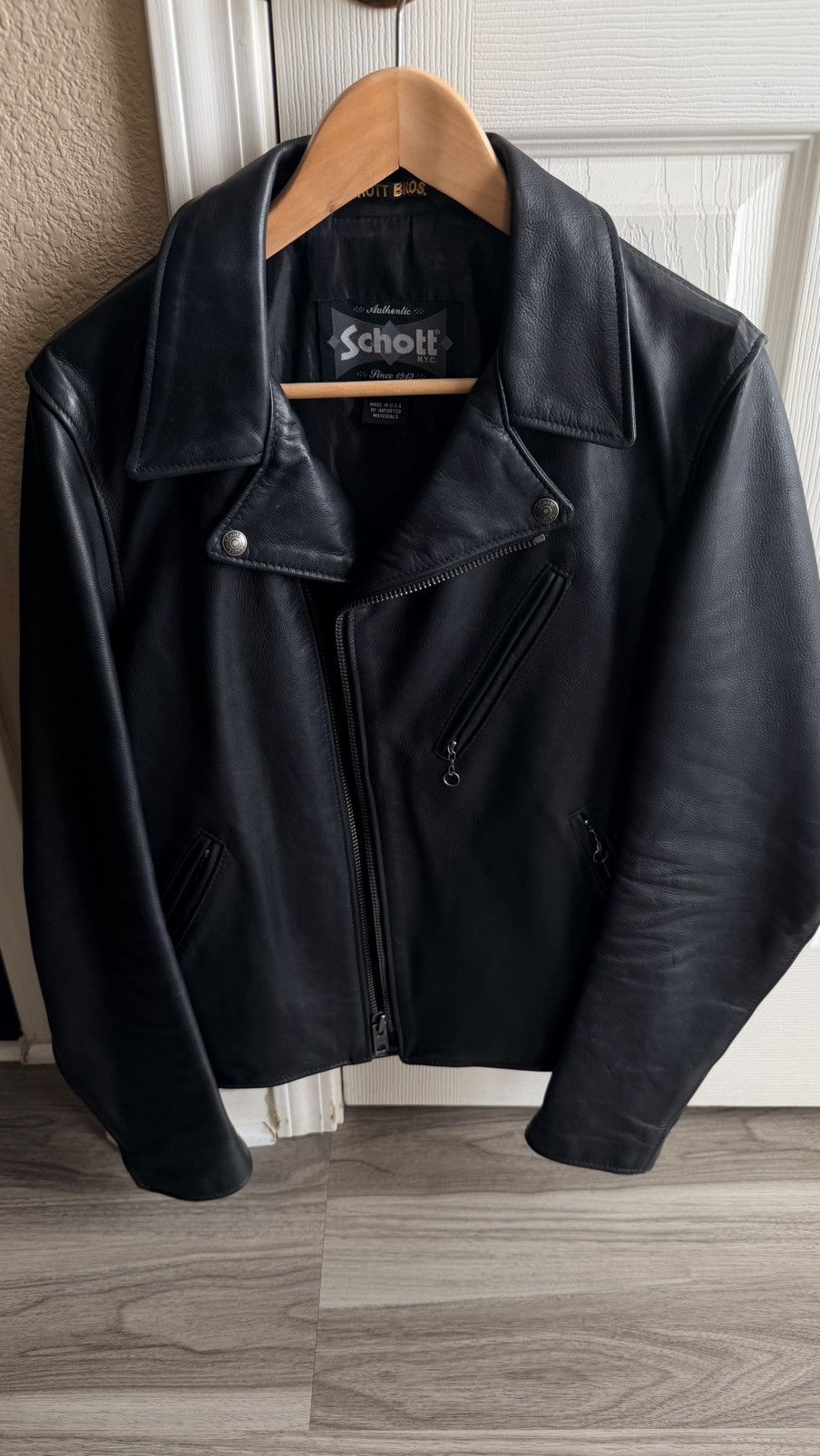 Schott Schott leather moto jacket Size US S / EU 44-46 / 1 - 1 Thumbnail