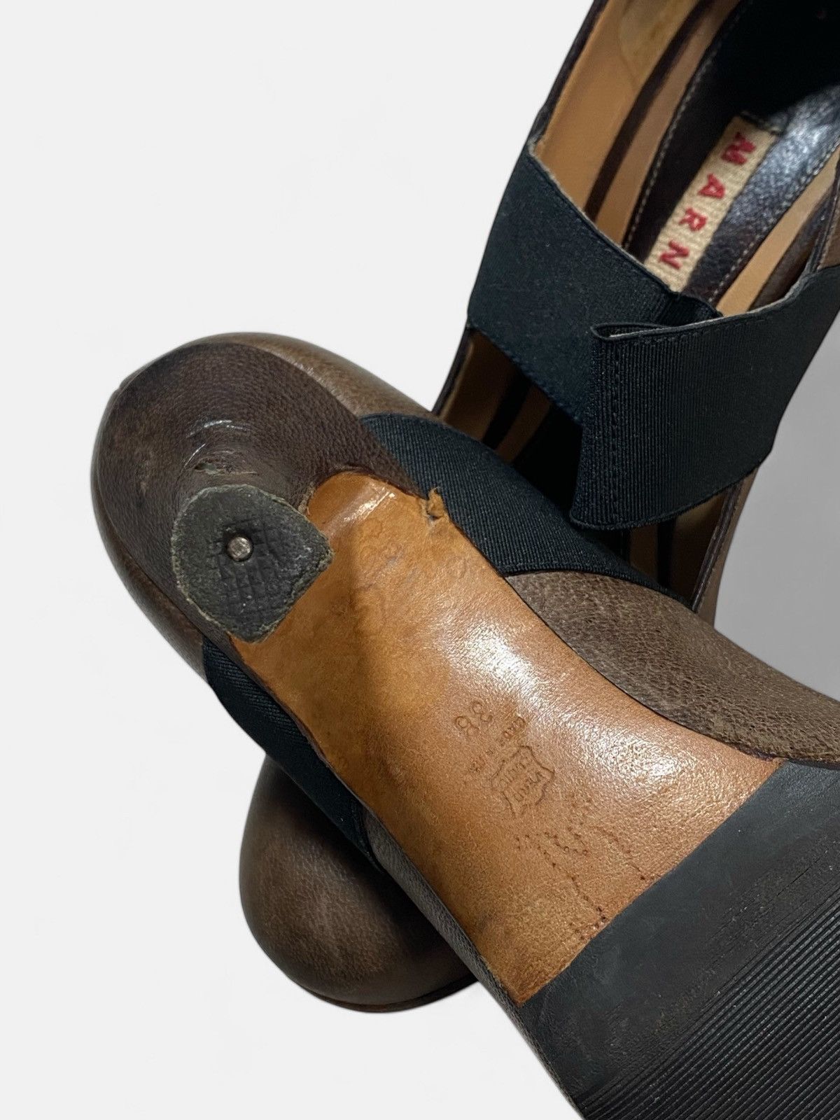 Marni Marni - Leather Elastic Heels Size US 7 / IT 37 - 6 Thumbnail