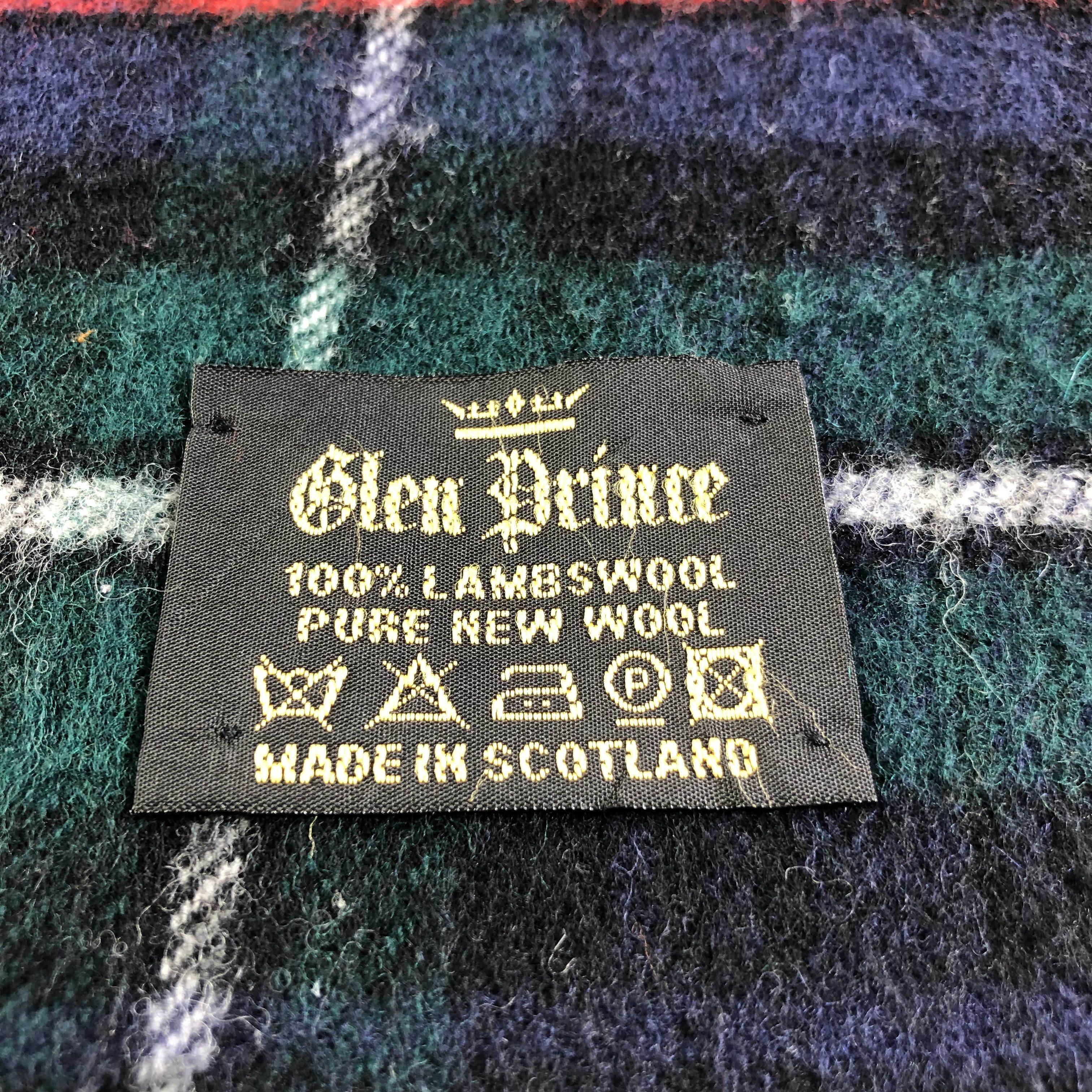 Vintage Glen Prince Tartan Wool Scarf Muffler V1921 Size ONE SIZE - 4 Thumbnail