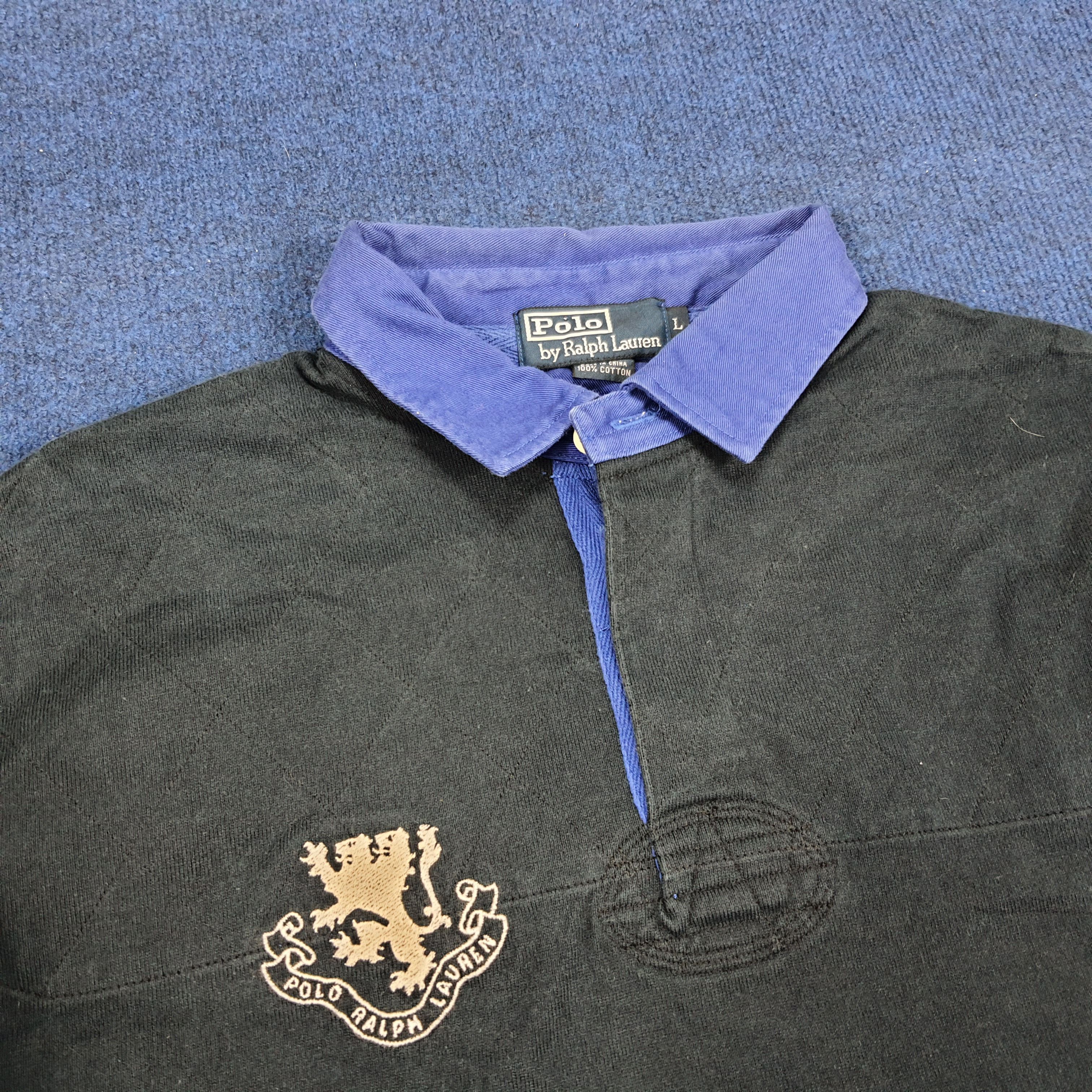Polo Ralph Lauren × Vintage Vintage Polo by Ralph Lauren Long Sleeve Polo Shirt Size US XL / EU 56 / 4 - 3 Thumbnail