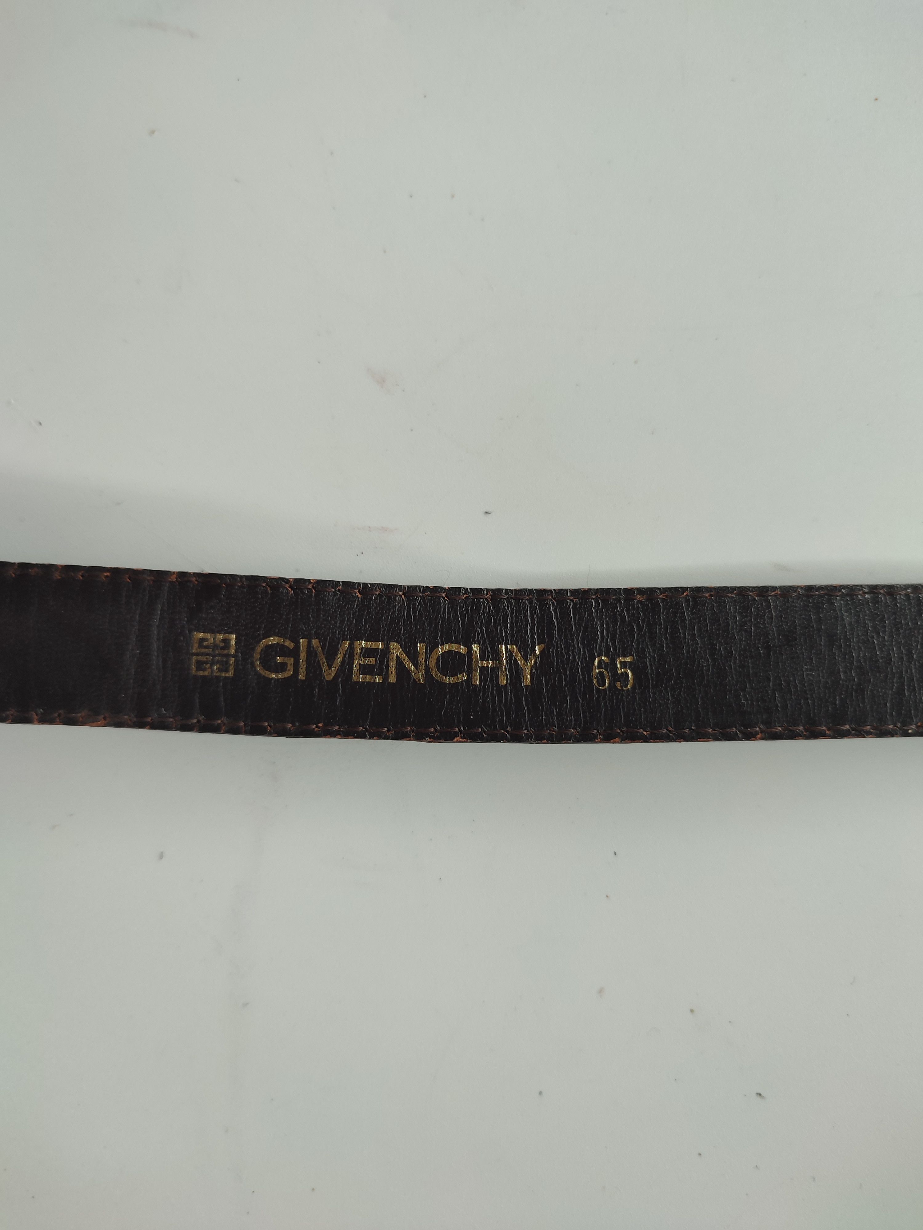 Givenchy Givenchy Brown Leather Belt Size ONE SIZE - 4 Thumbnail